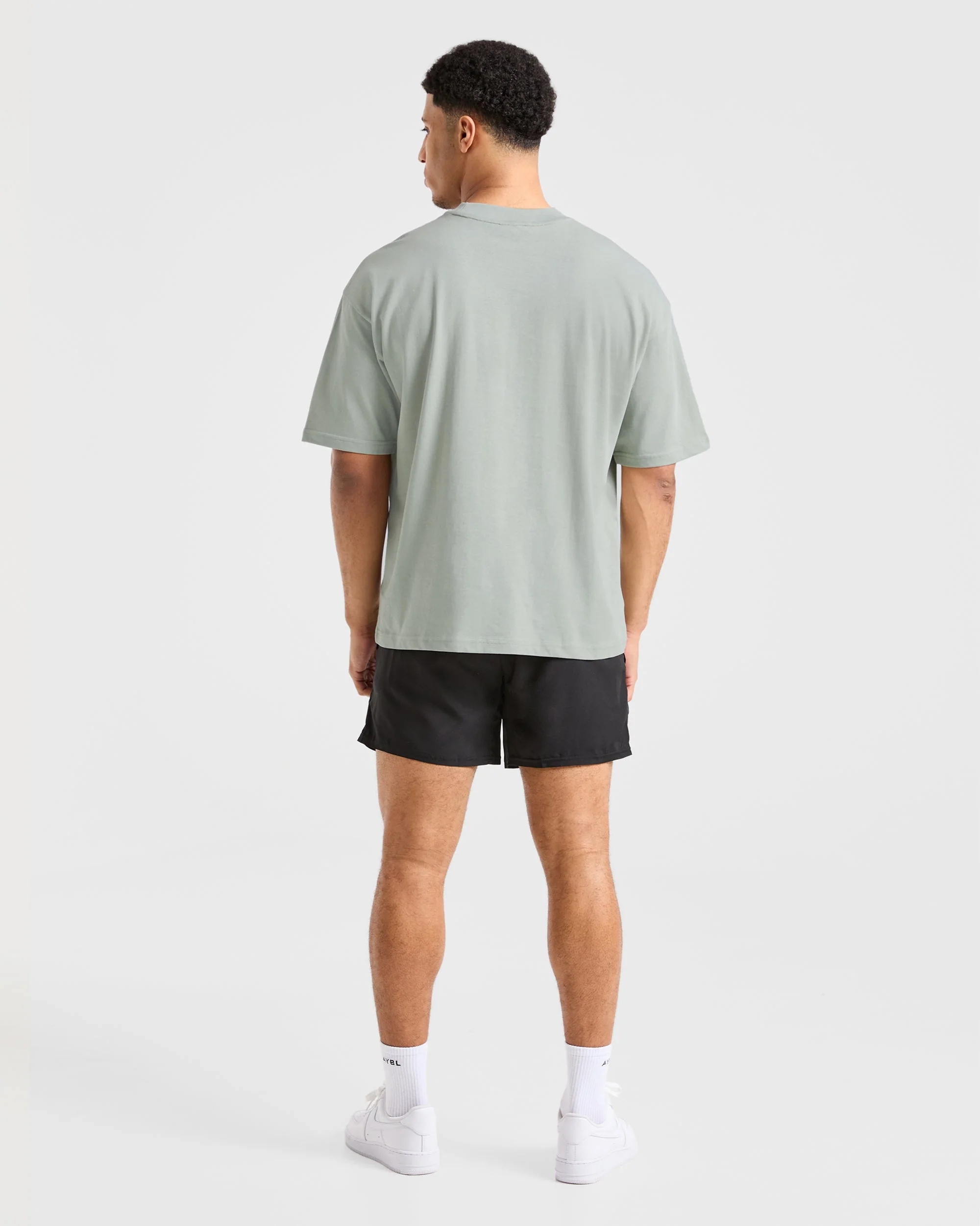 Sports Club Dot Oversized T Shirt - Vert Mist - Image 4
