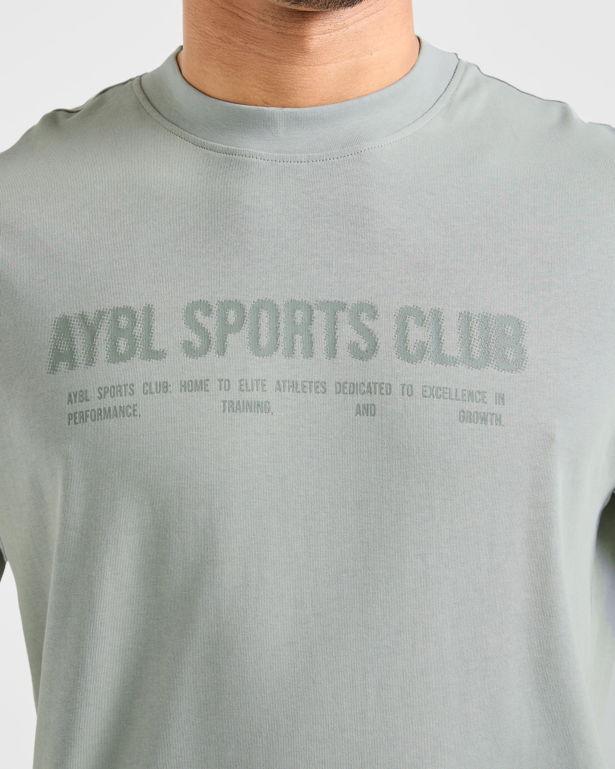 Sports Club Dot Oversized T Shirt - Vert Mist - Image 5