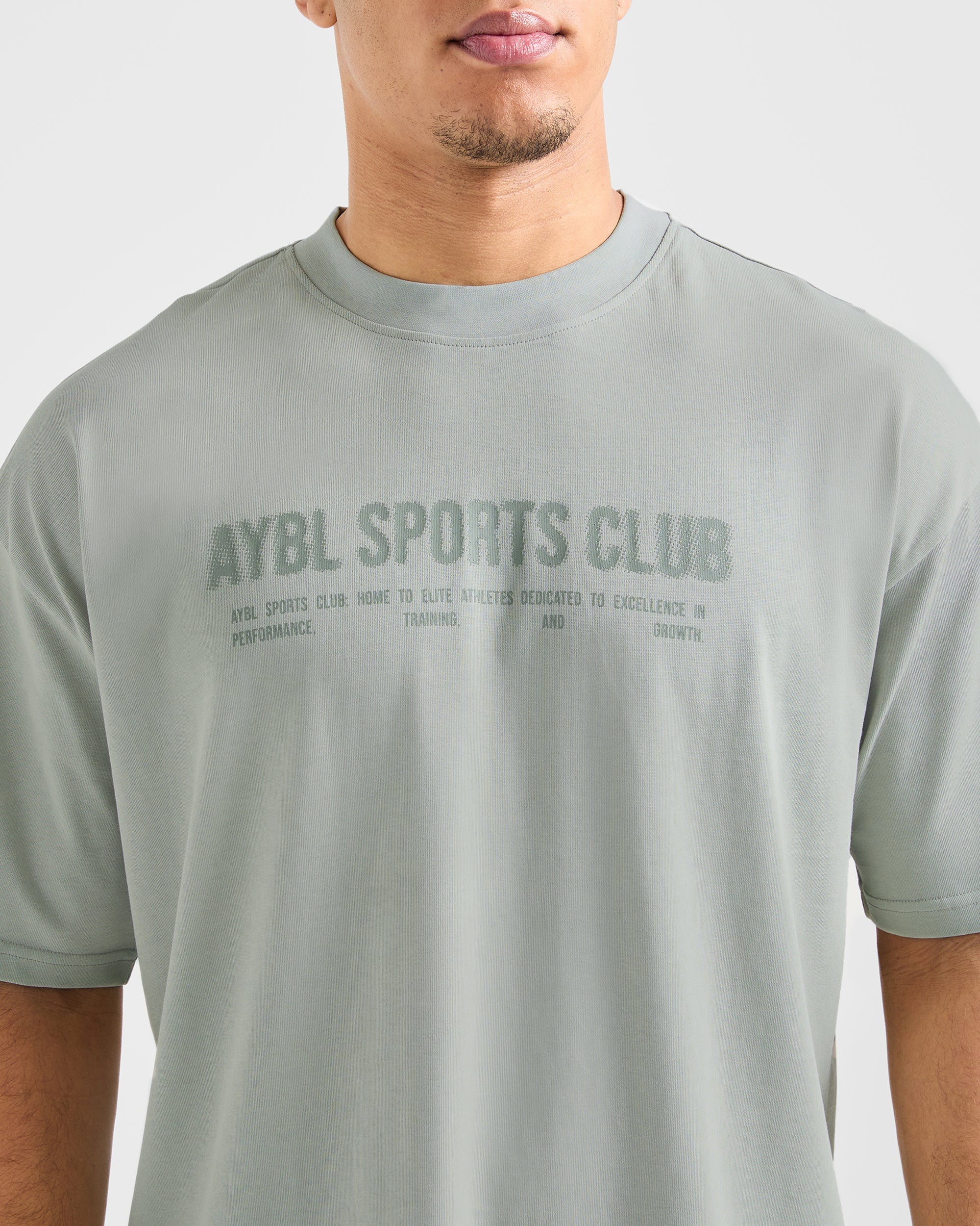 Sports Club Dot Oversized T Shirt - Vert Mist - Image 6