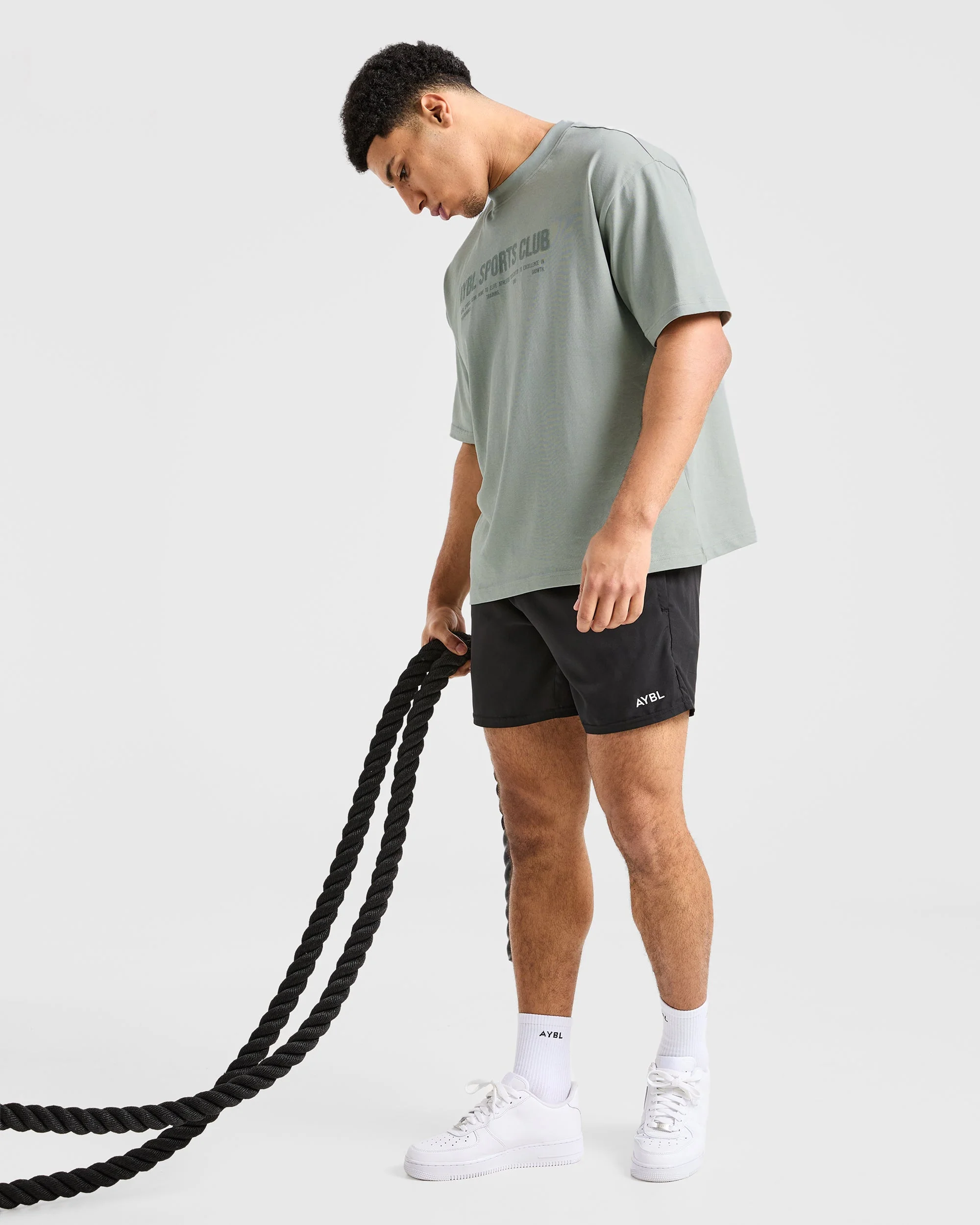 Sports Club Dot Oversized T Shirt - Vert Mist - Image 8