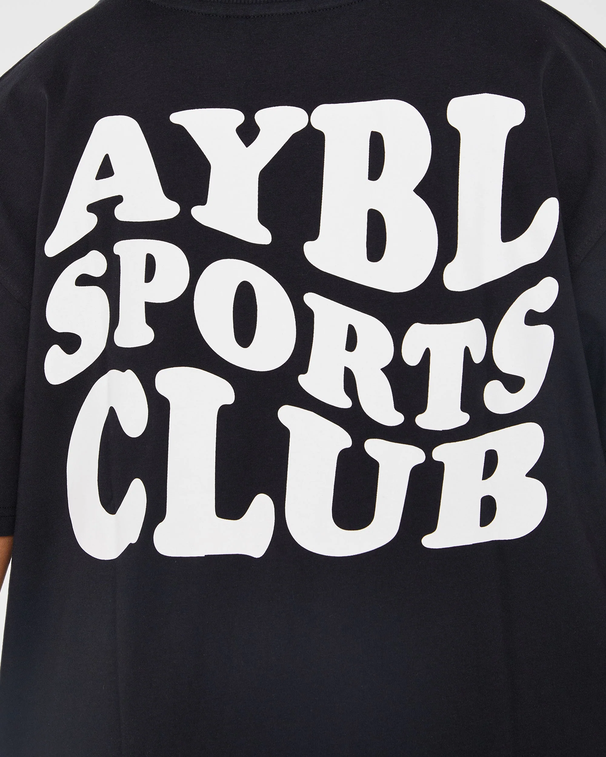 Sports Club Wavy Oversized T Shirt - Noir - Image 6