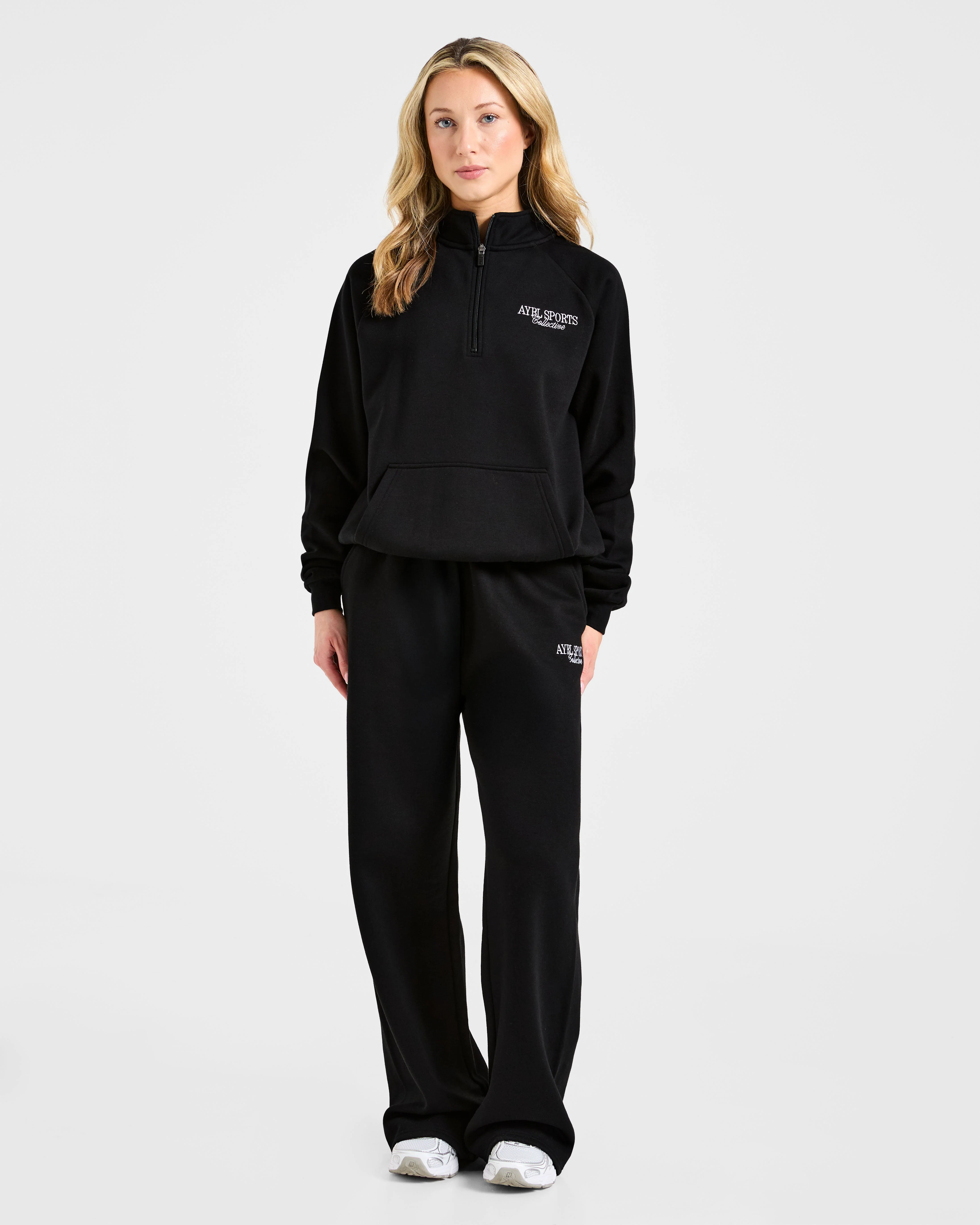 Sports Collective Oversized 1/4 Zip Pullover - Noir - Image 3