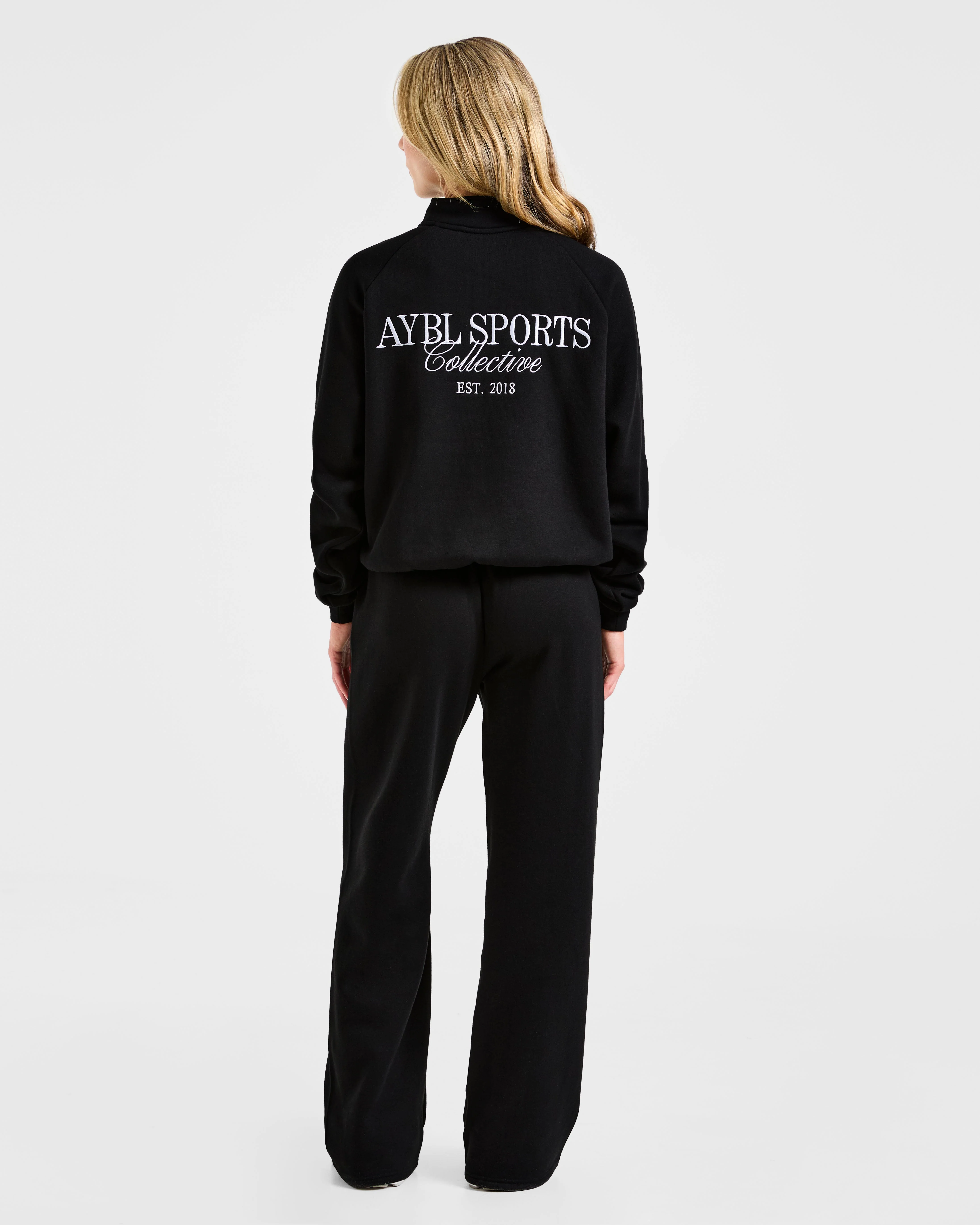 Sports Collective Oversized 1/4 Zip Pullover - Noir - Image 4
