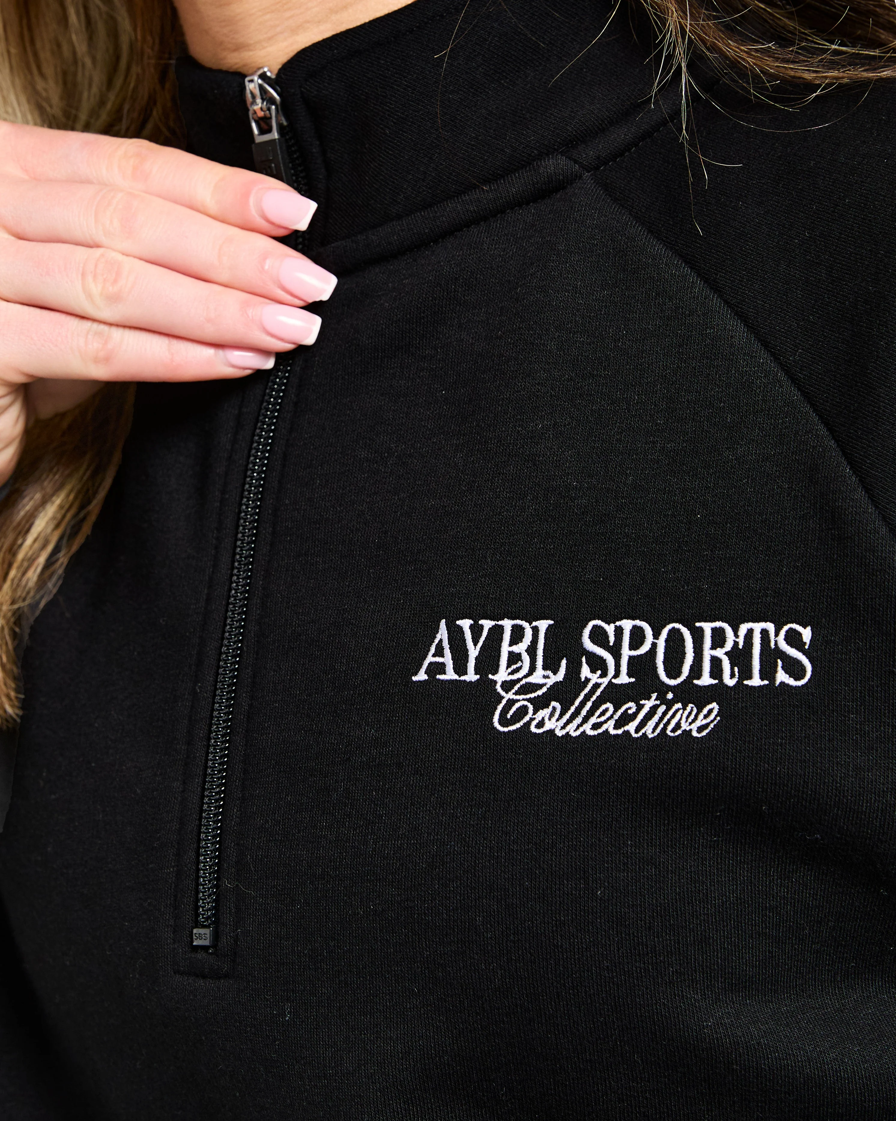 Sports Collective Oversized 1/4 Zip Pullover - Noir - Image 5