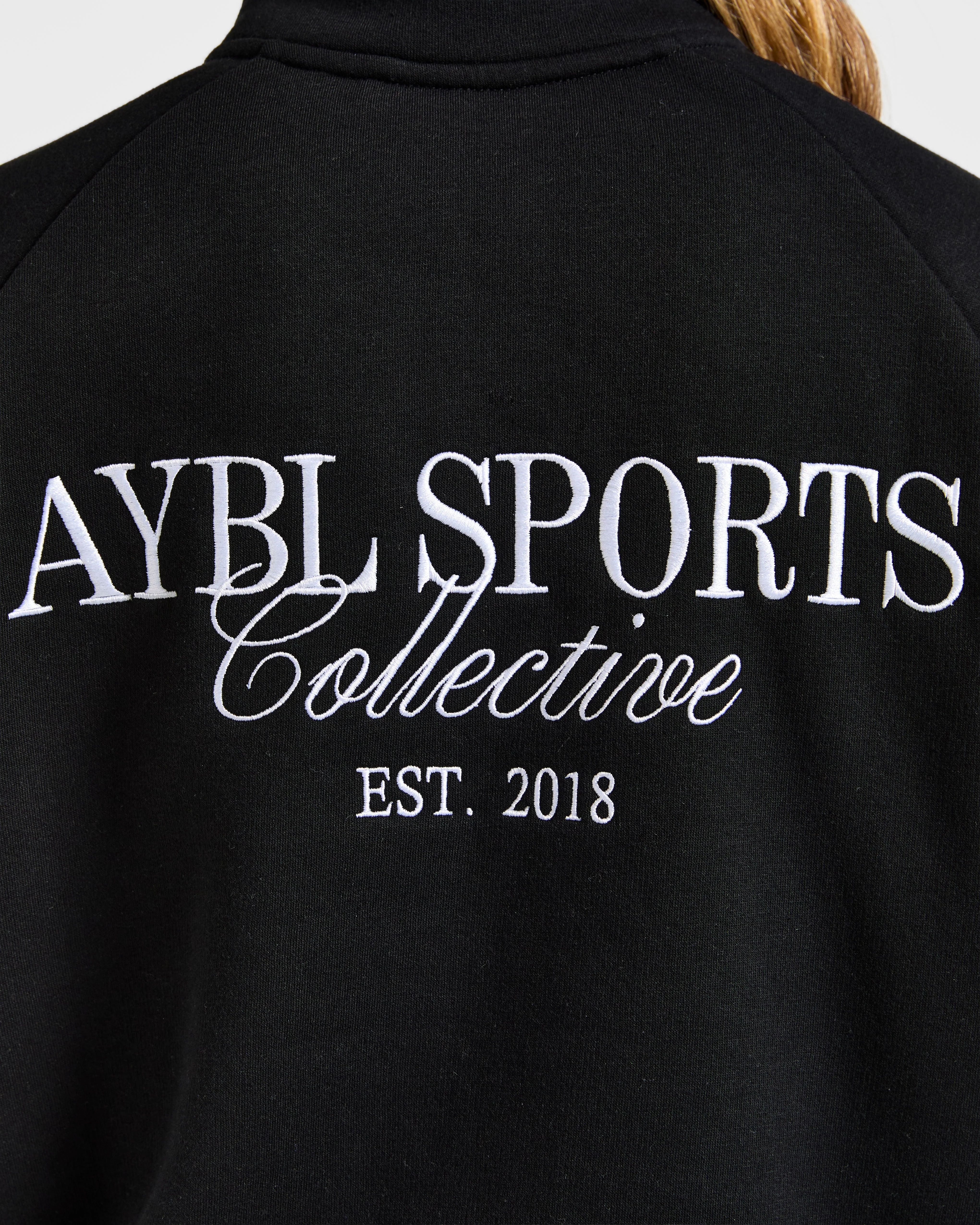 Sports Collective Oversized 1/4 Zip Pullover - Noir - Image 6