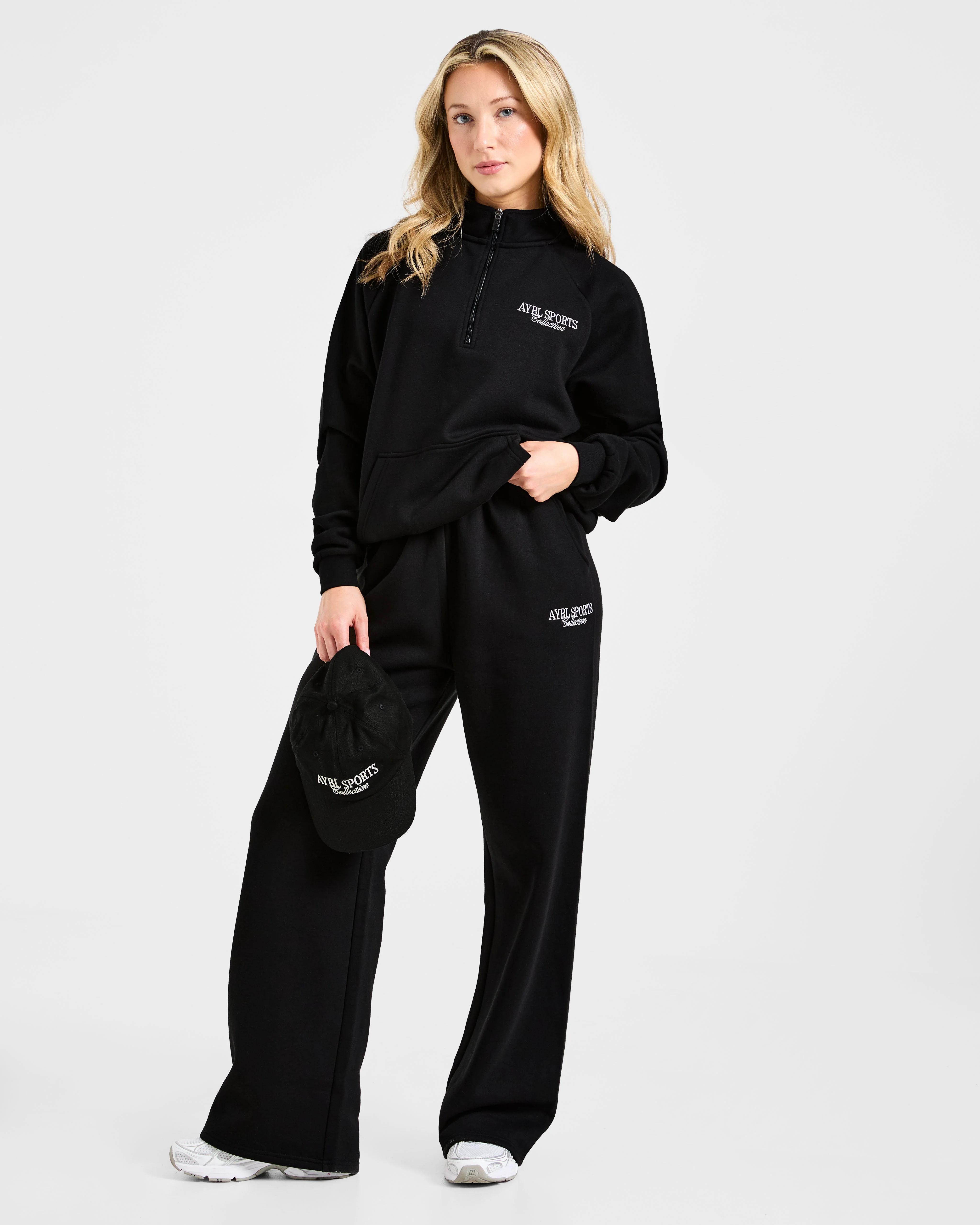 Sports Collective Oversized 1/4 Zip Pullover - Noir - Image 7