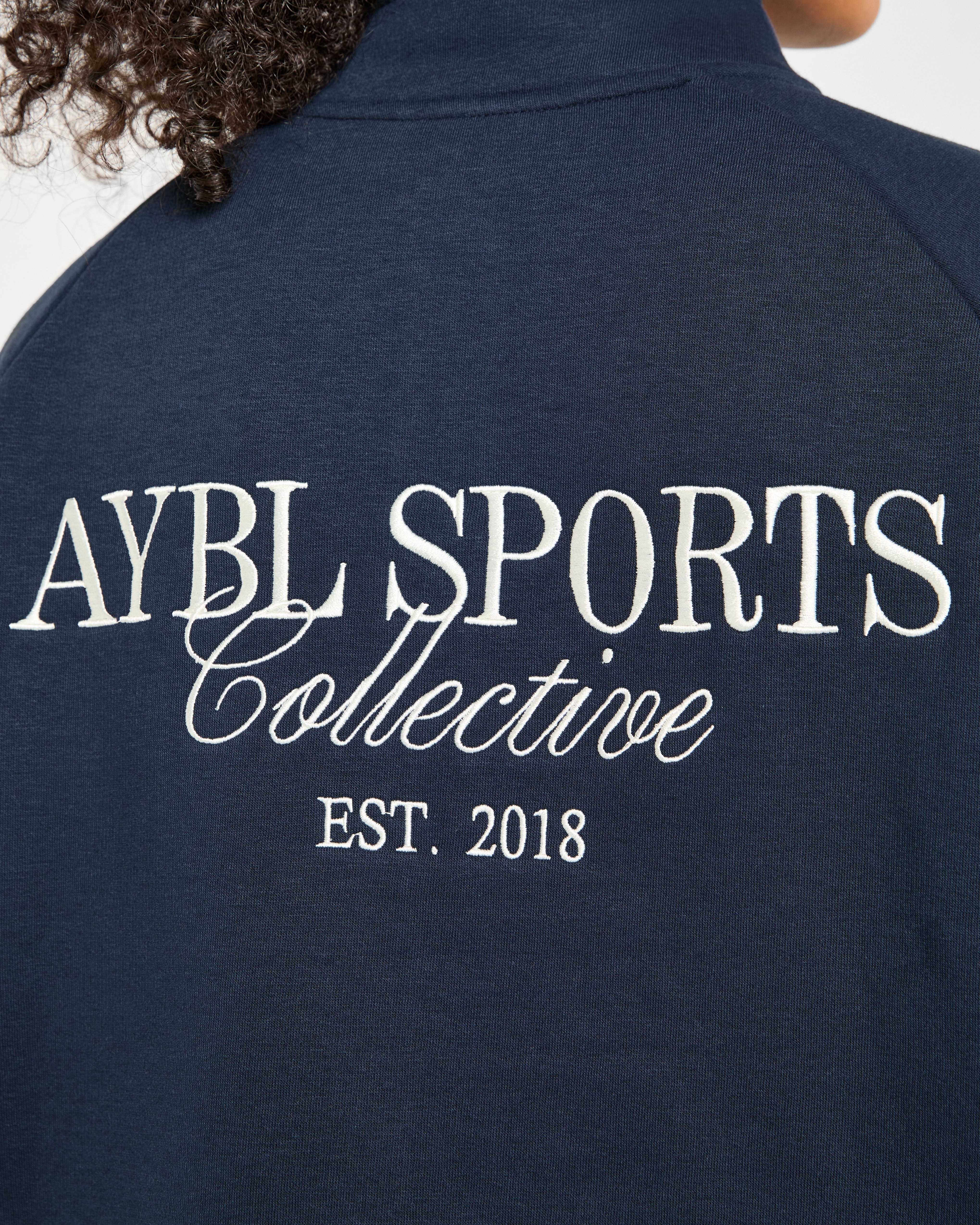 Sports Collective Oversized 1/4 Zip Pullover - True Navy - Image 6