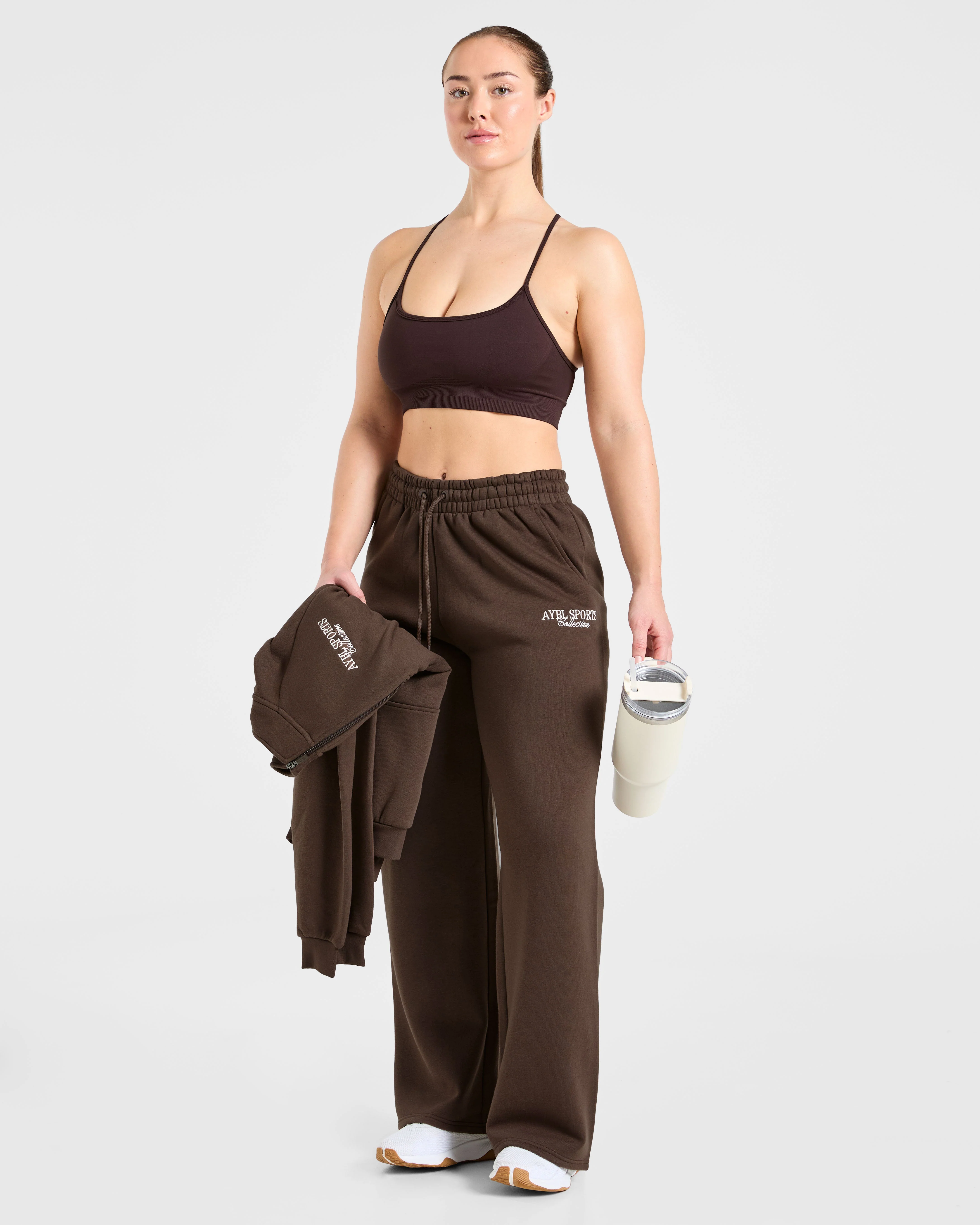 Sports Collective Oversized Hoodie - Marron - Image 8