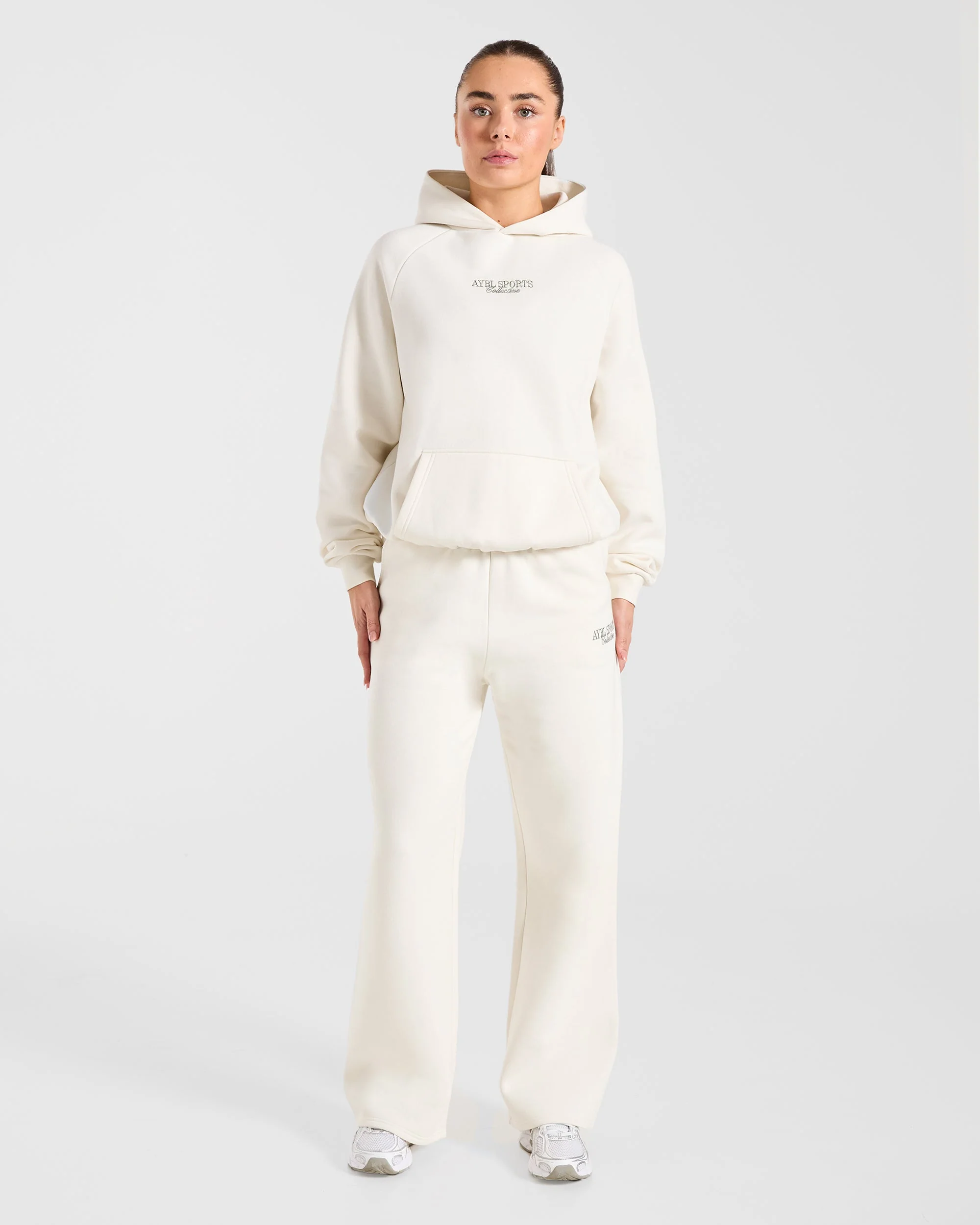 Sports Collective Oversized Hoodie - Off Off Blanc/Vert - Image 3