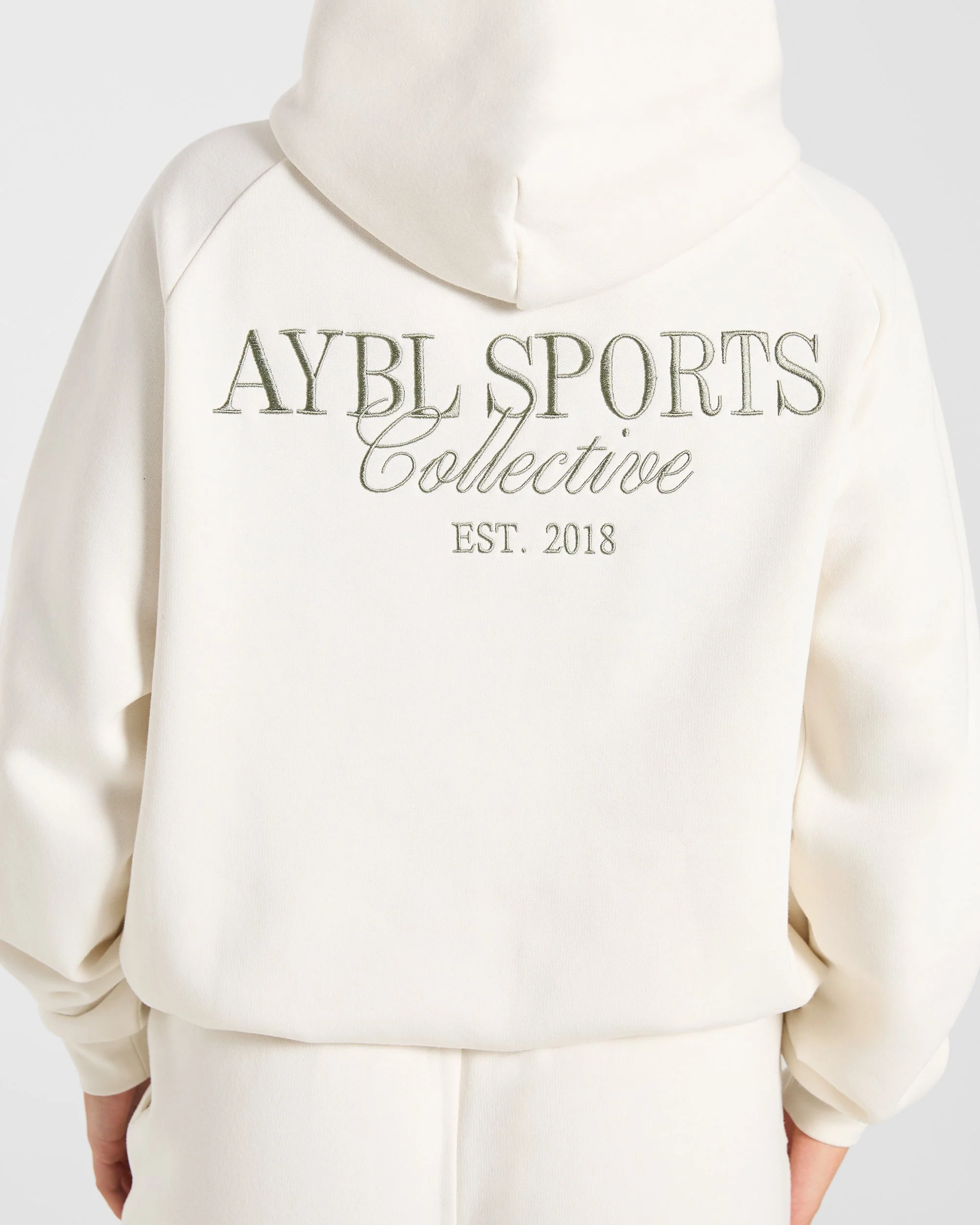 Sports Collective Oversized Hoodie - Off Off Blanc/Vert - Image 6