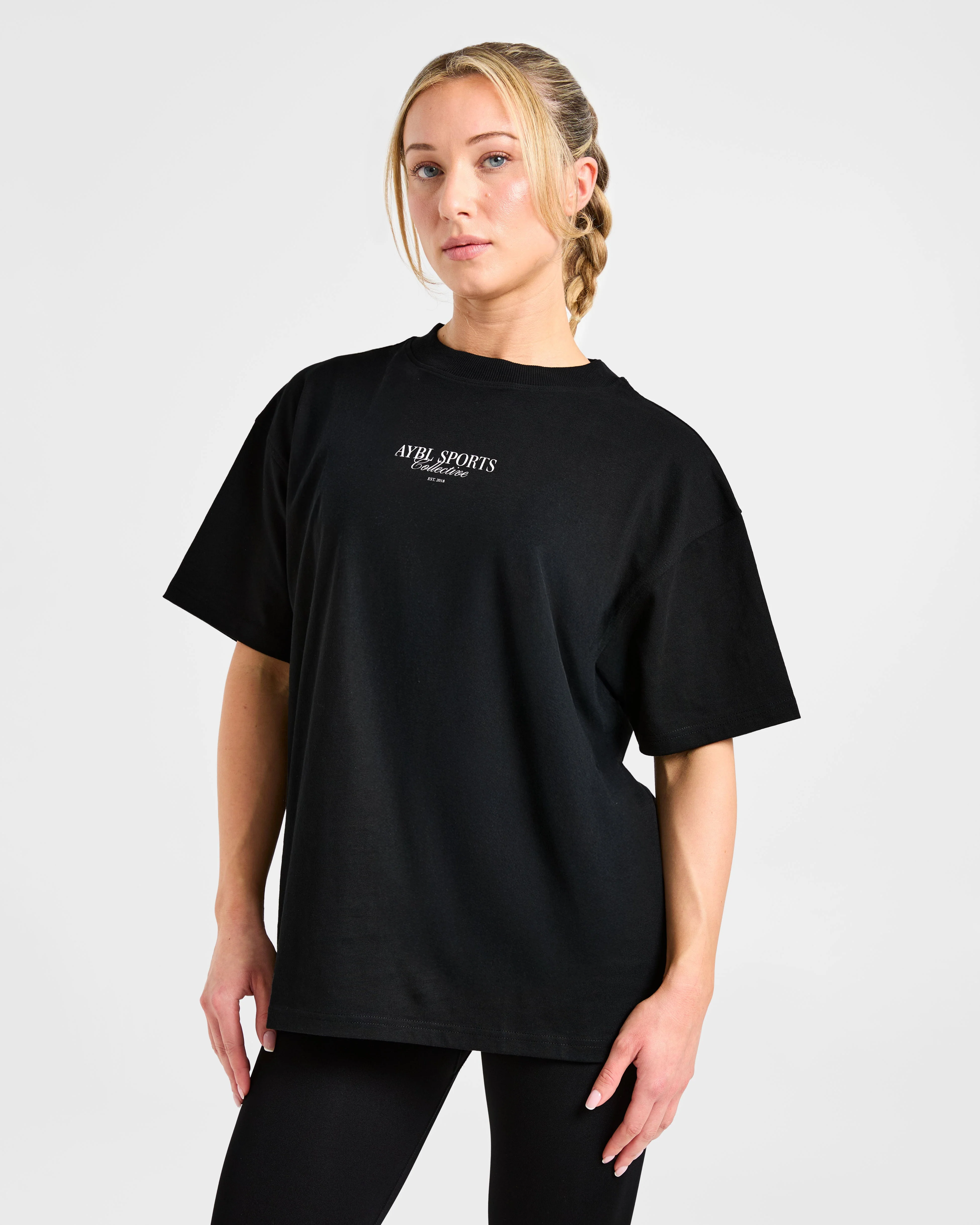 Sports Collective Oversized T Shirt - Noir - Image 2