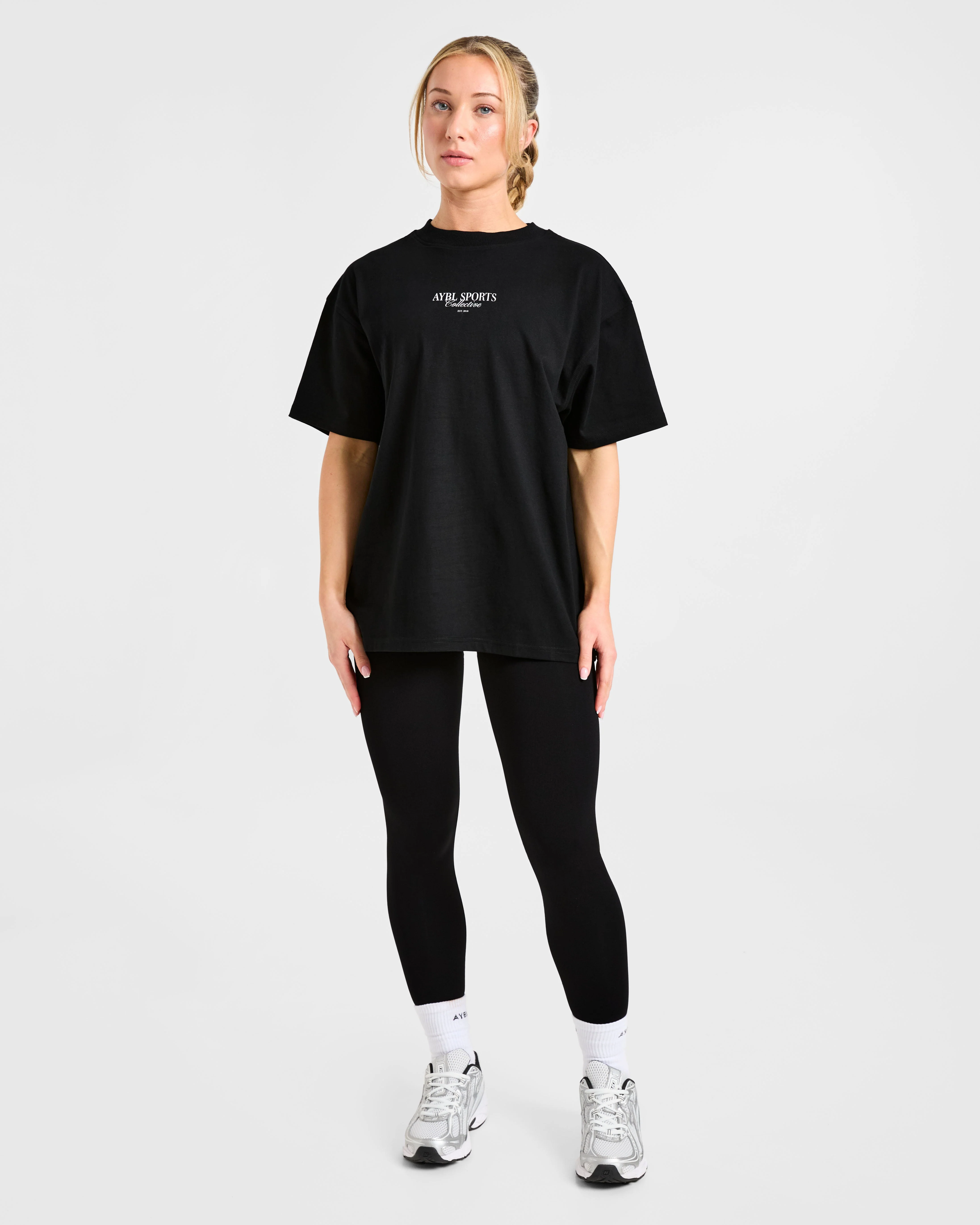 Sports Collective Oversized T Shirt - Noir - Image 3