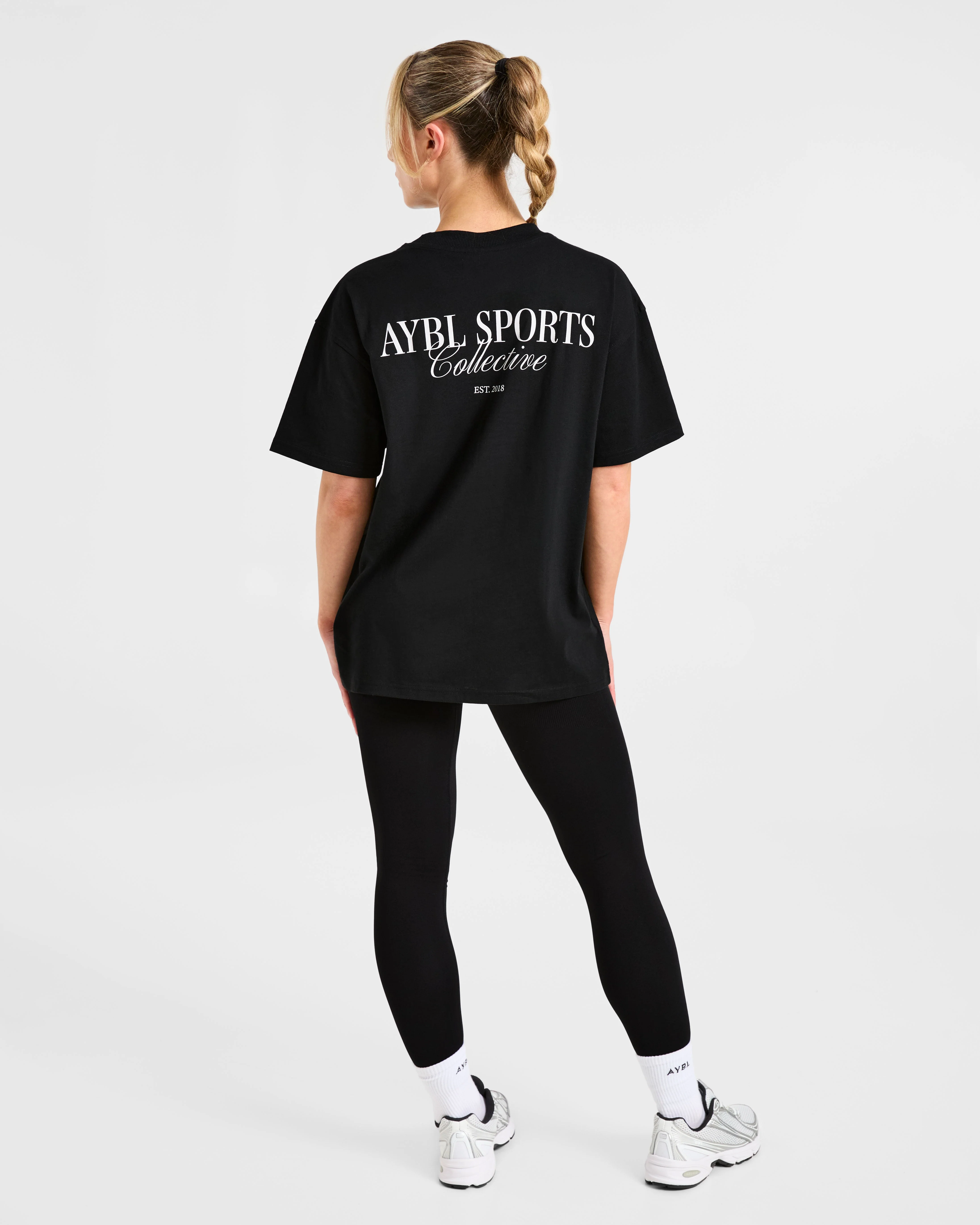 Sports Collective Oversized T Shirt - Noir - Image 4