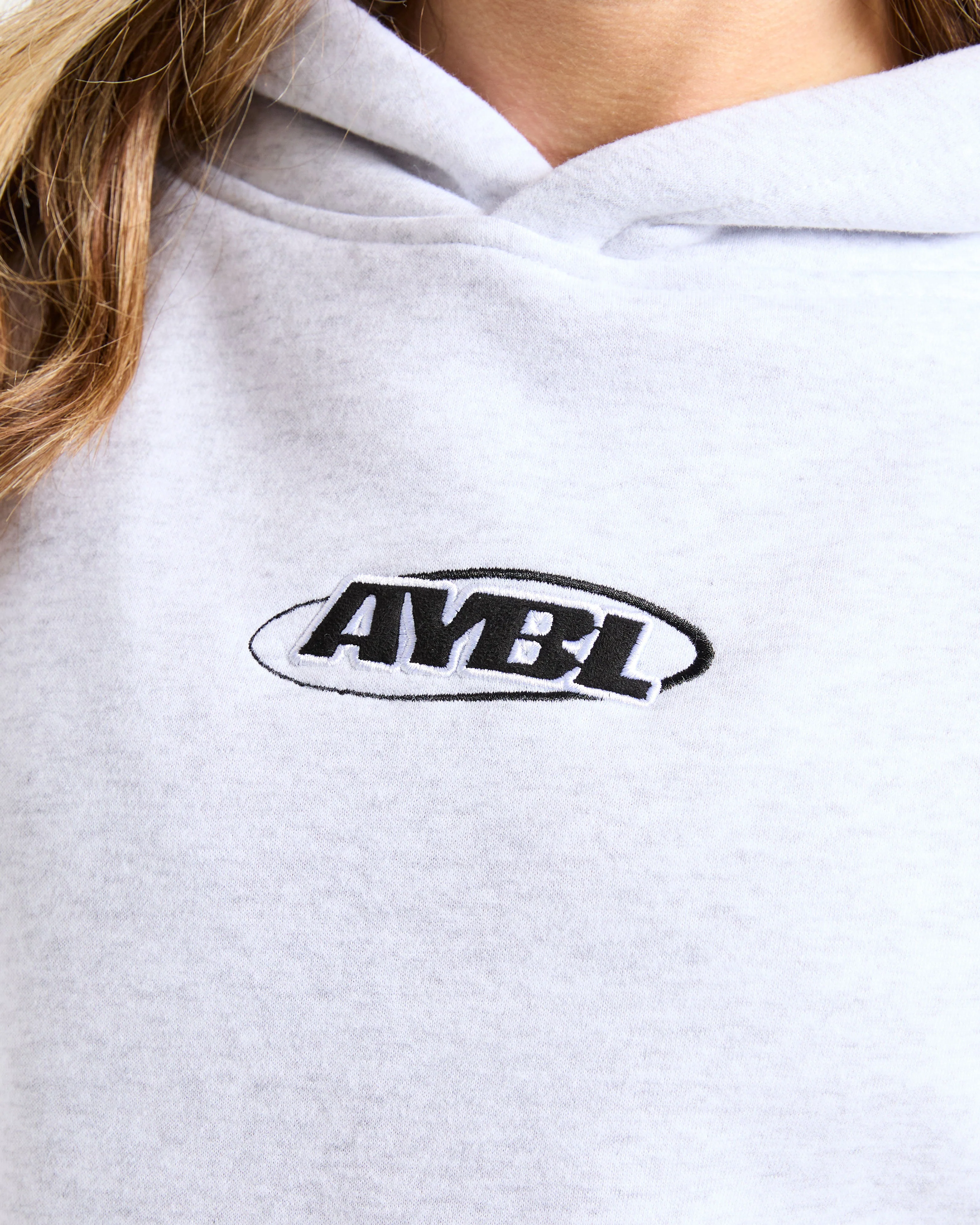 Sports Essentials Oversized Hoodie - Heather Gris/Noir - Image 5