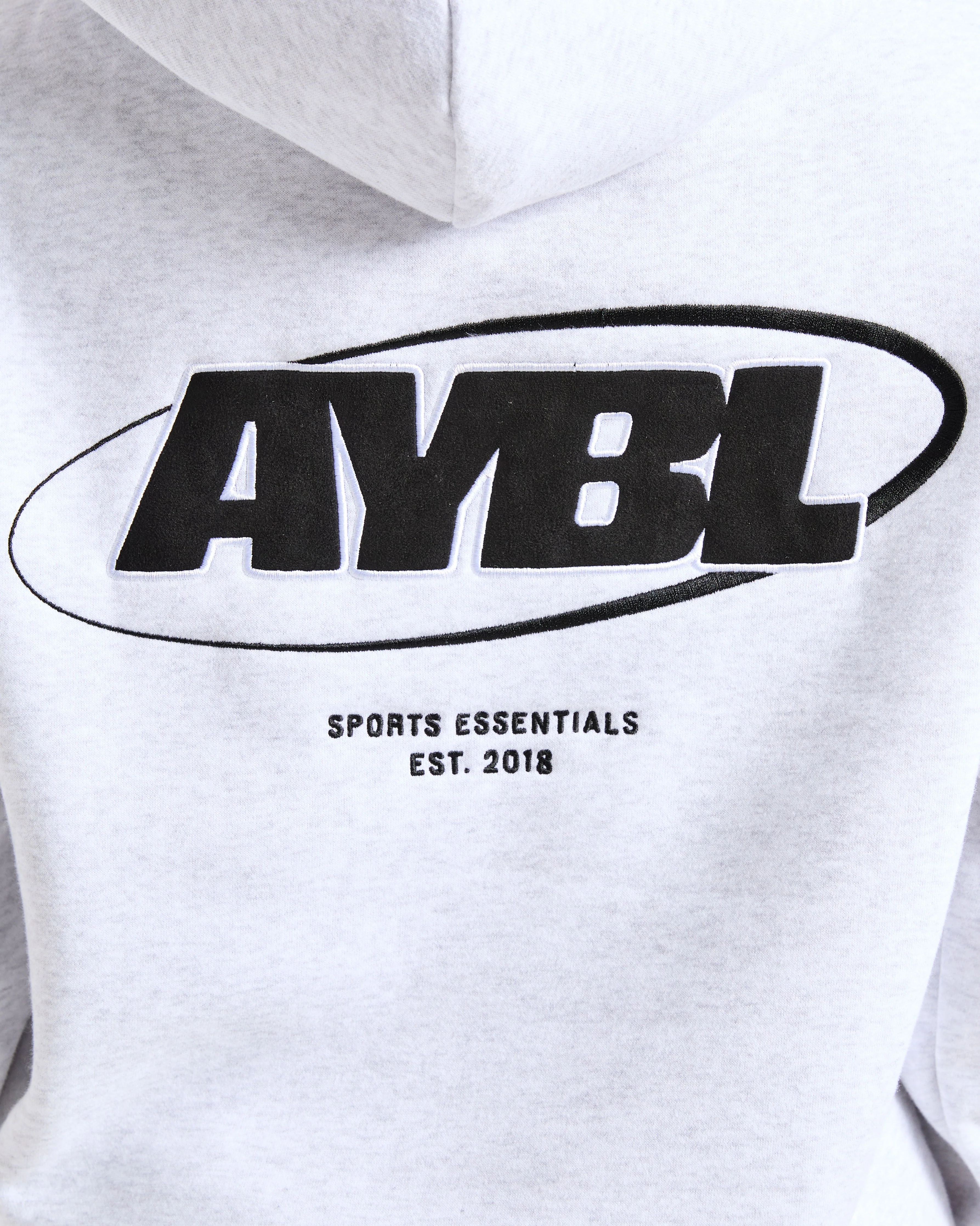 Sports Essentials Oversized Hoodie - Heather Gris/Noir - Image 6