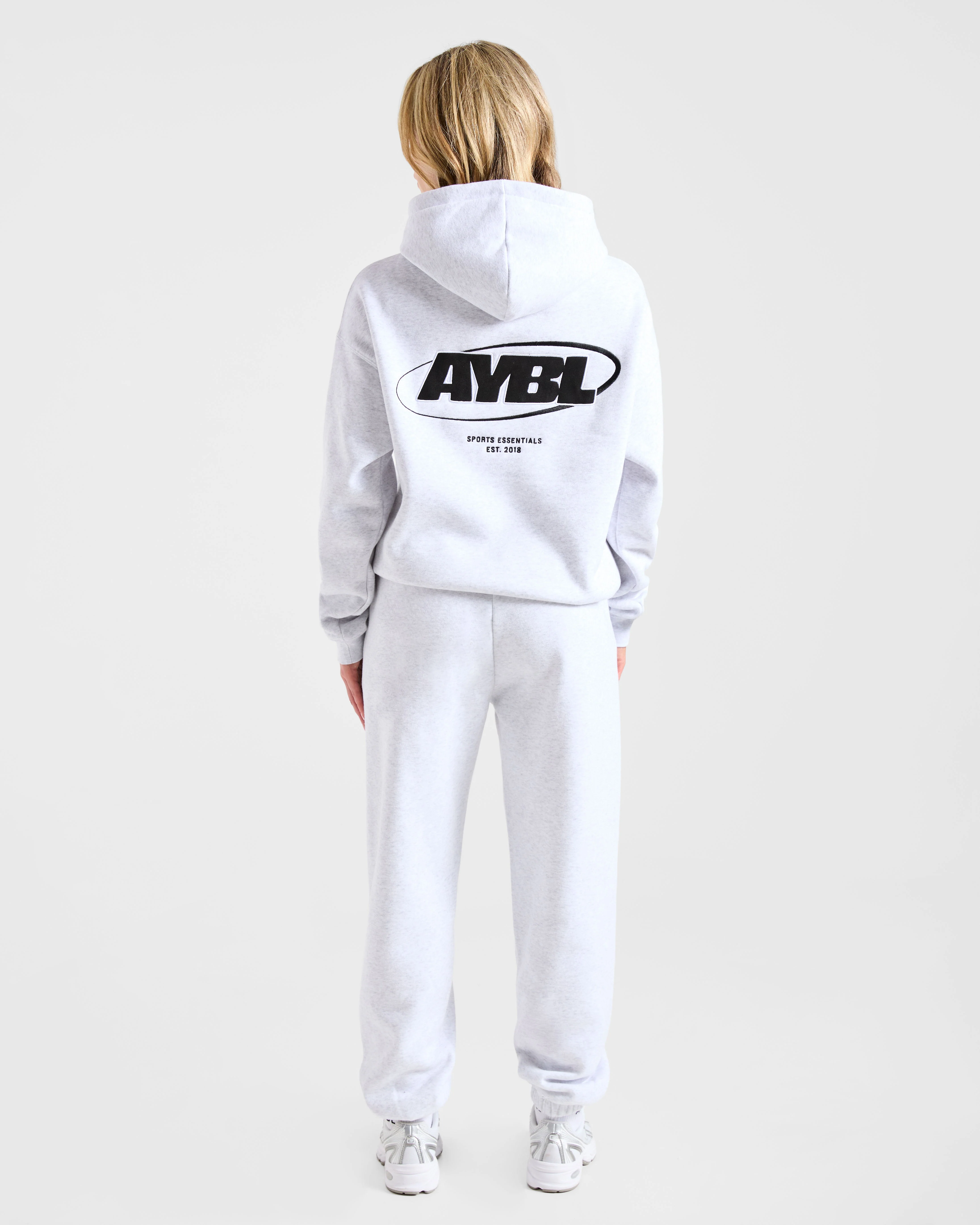 Sports Essentials Oversized Joggers - Heather Gris/Noir - Image 4