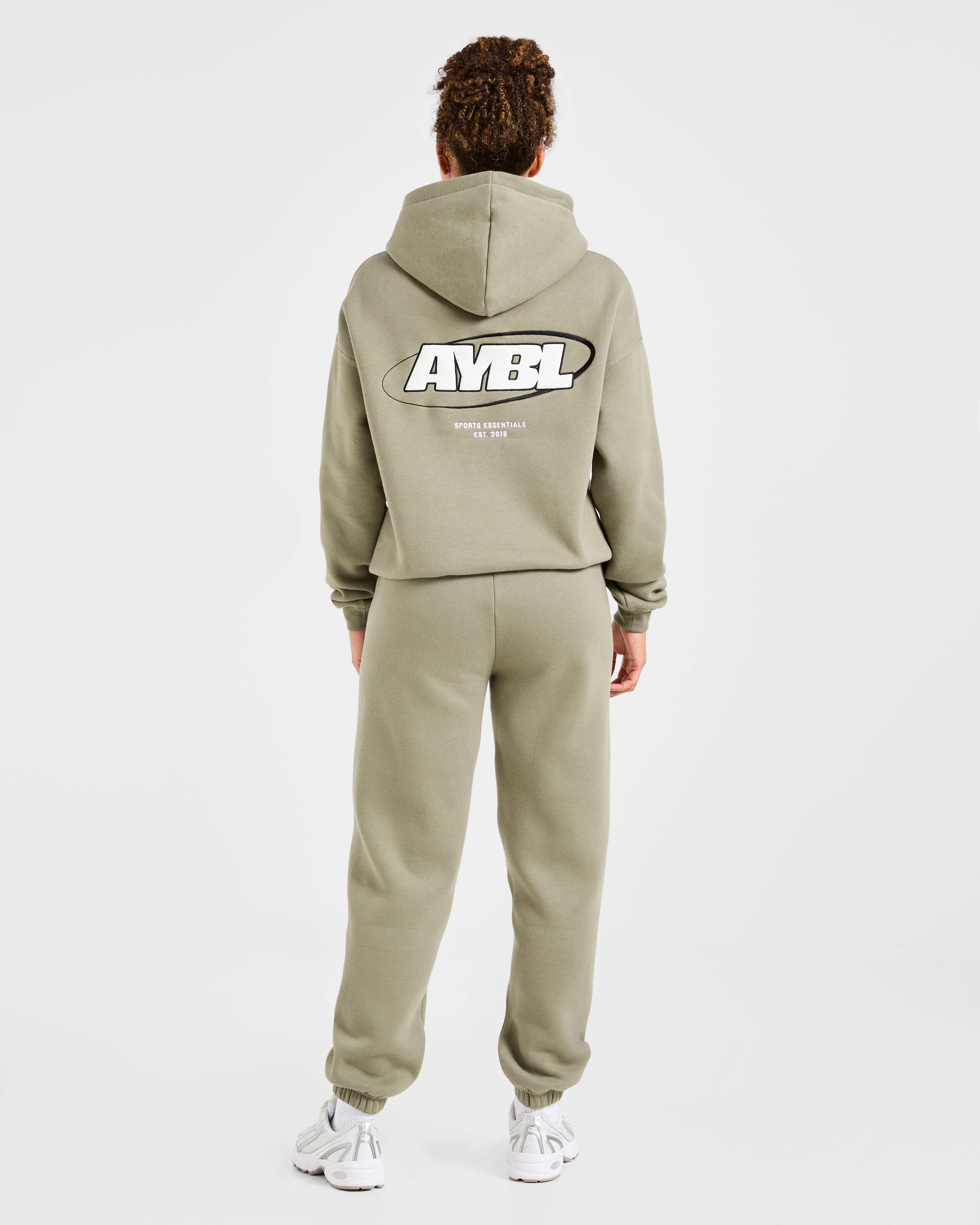 Sports Essentials Oversized Joggers - Muted Olive - Image 3