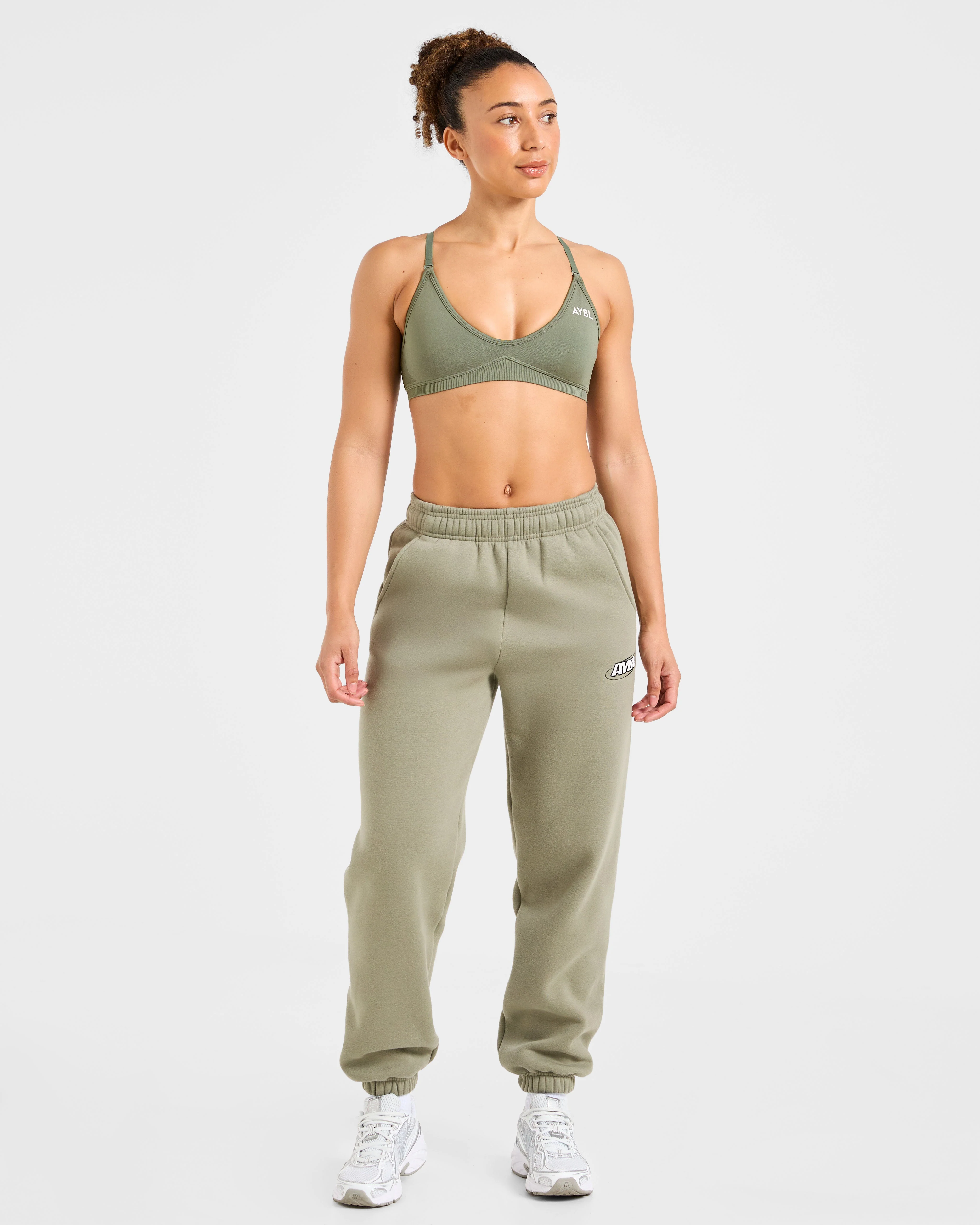 Sports Essentials Oversized Joggers - Muted Olive - Image 7