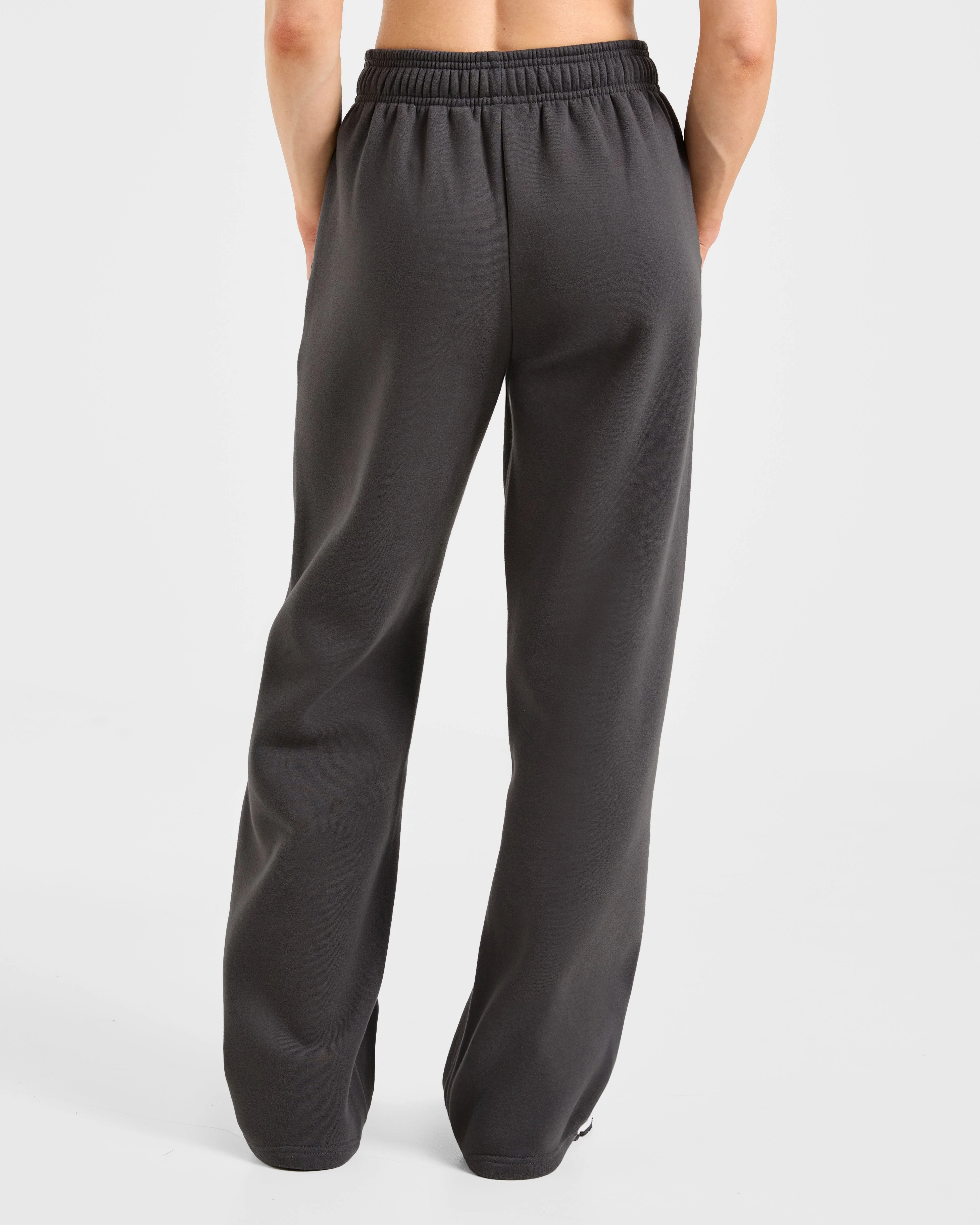 Sports Essentials Oversized Straight Leg Joggers - Charcoal/Rose - Image 2