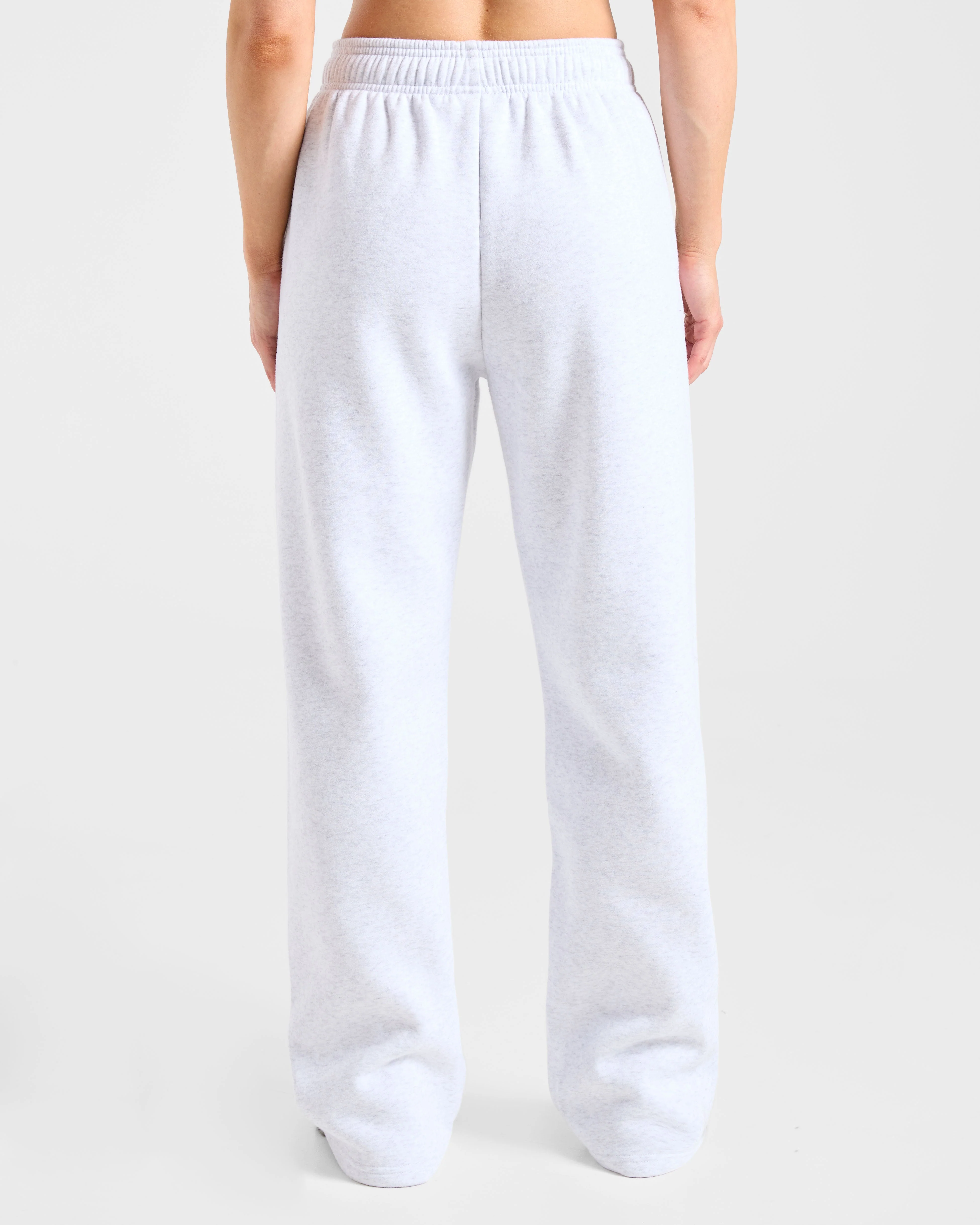 Sports Essentials Oversized Straight Leg Joggers - Heather Gris/Noir - Image 2