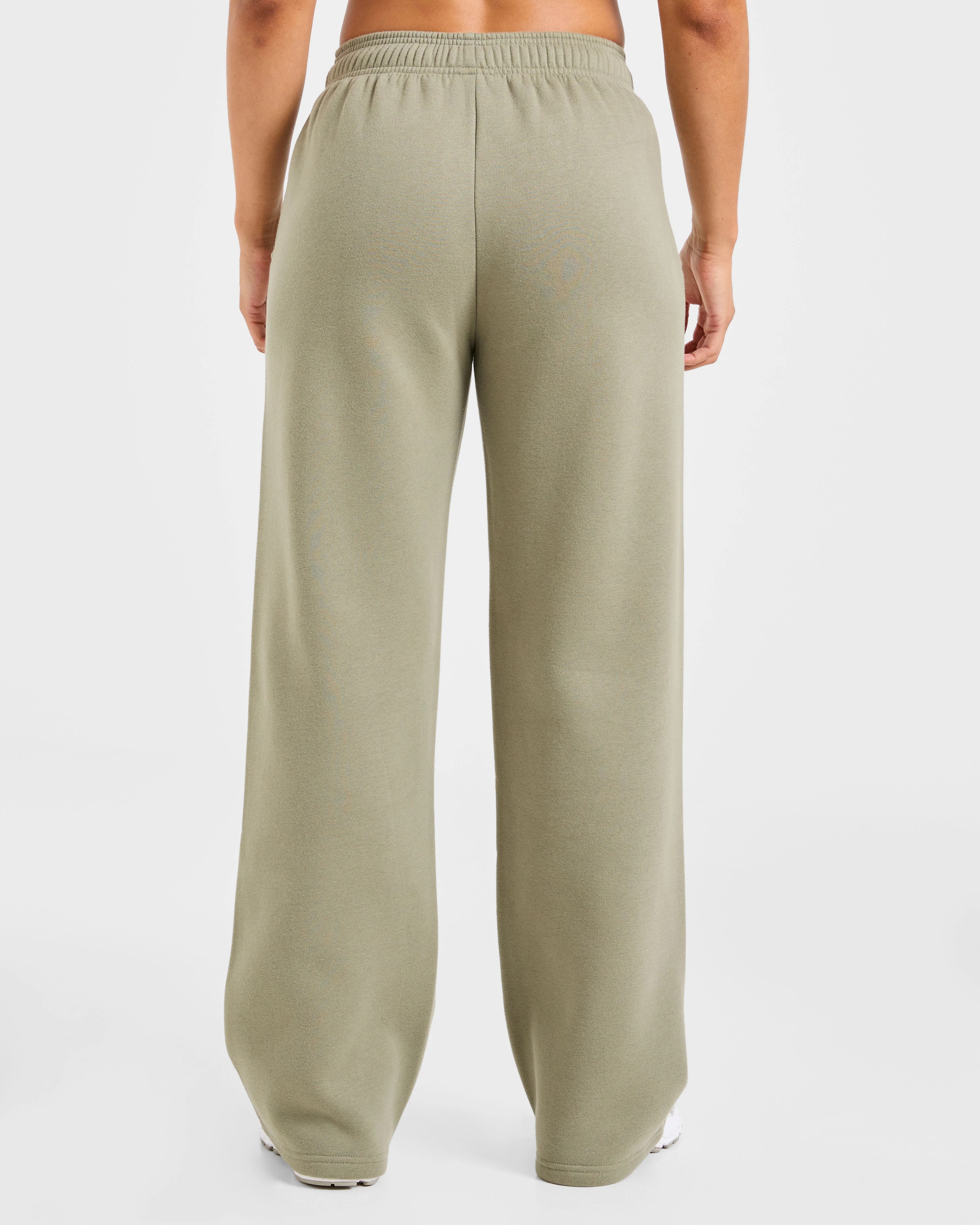 Sports Essentials Oversized Straight Leg Joggers - Muted Olive - Image 2