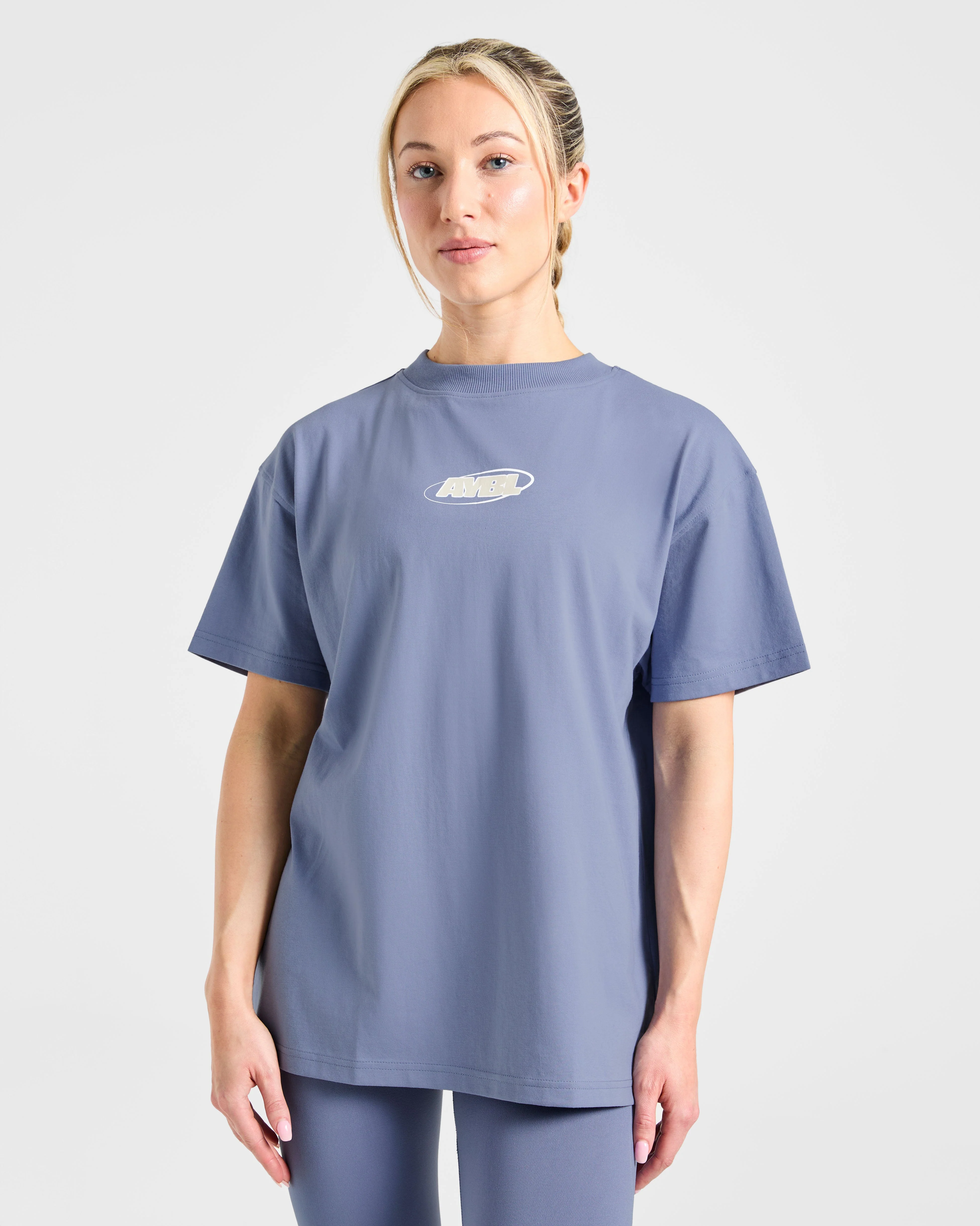 Sports Essentials Oversized T Shirt - Slate Bleu - Image 2