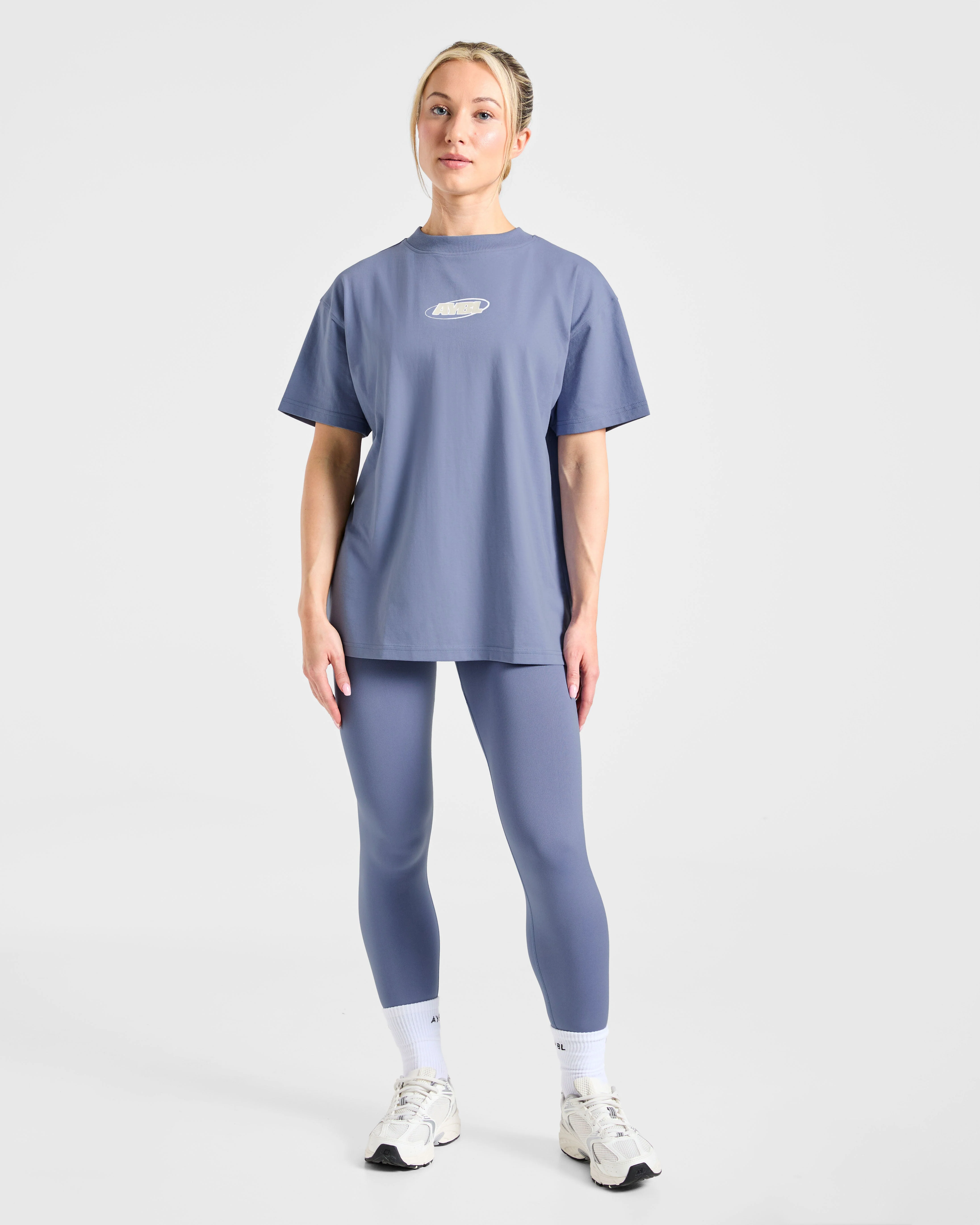 Sports Essentials Oversized T Shirt - Slate Bleu - Image 3