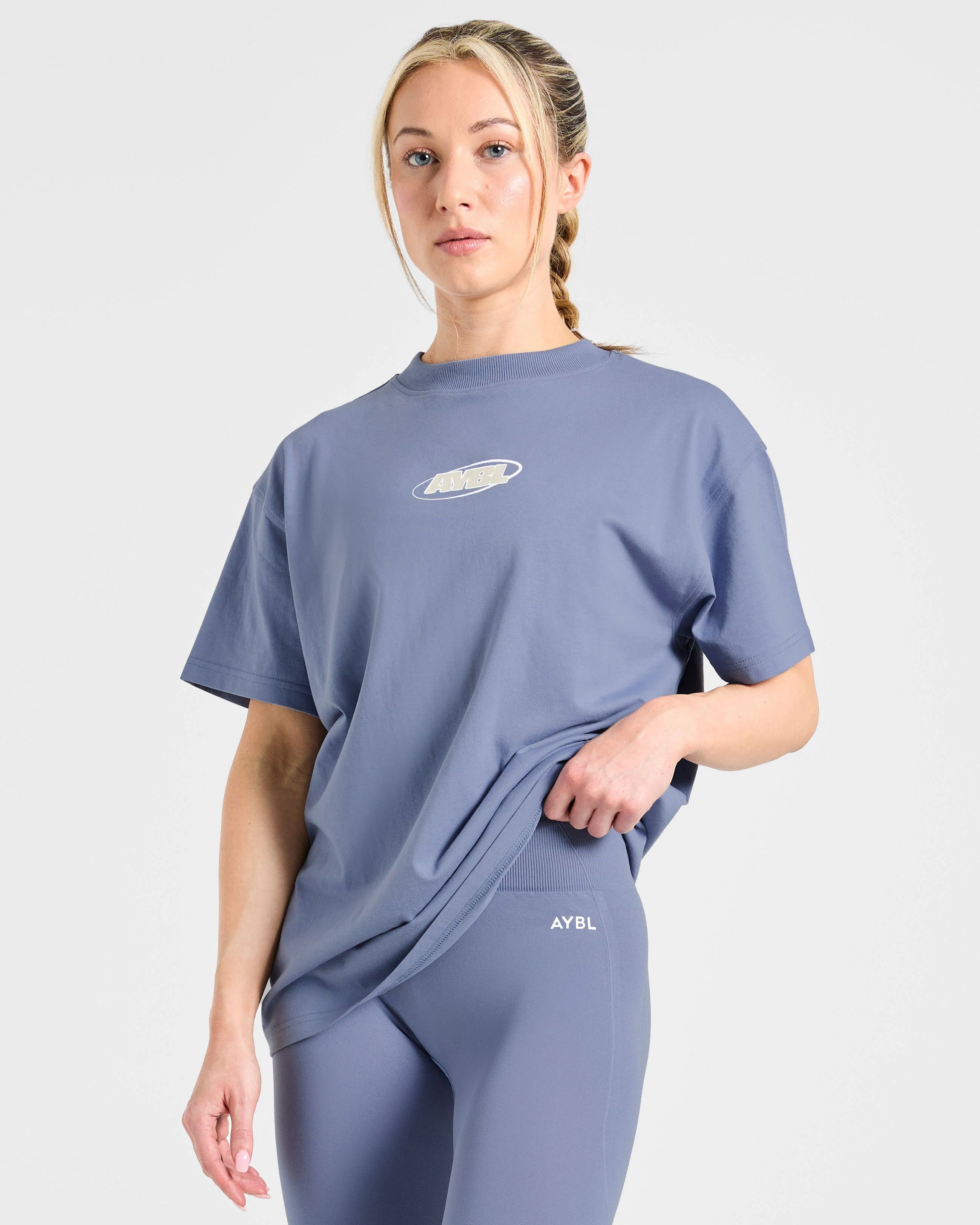 Sports Essentials Oversized T Shirt - Slate Bleu - Image 7