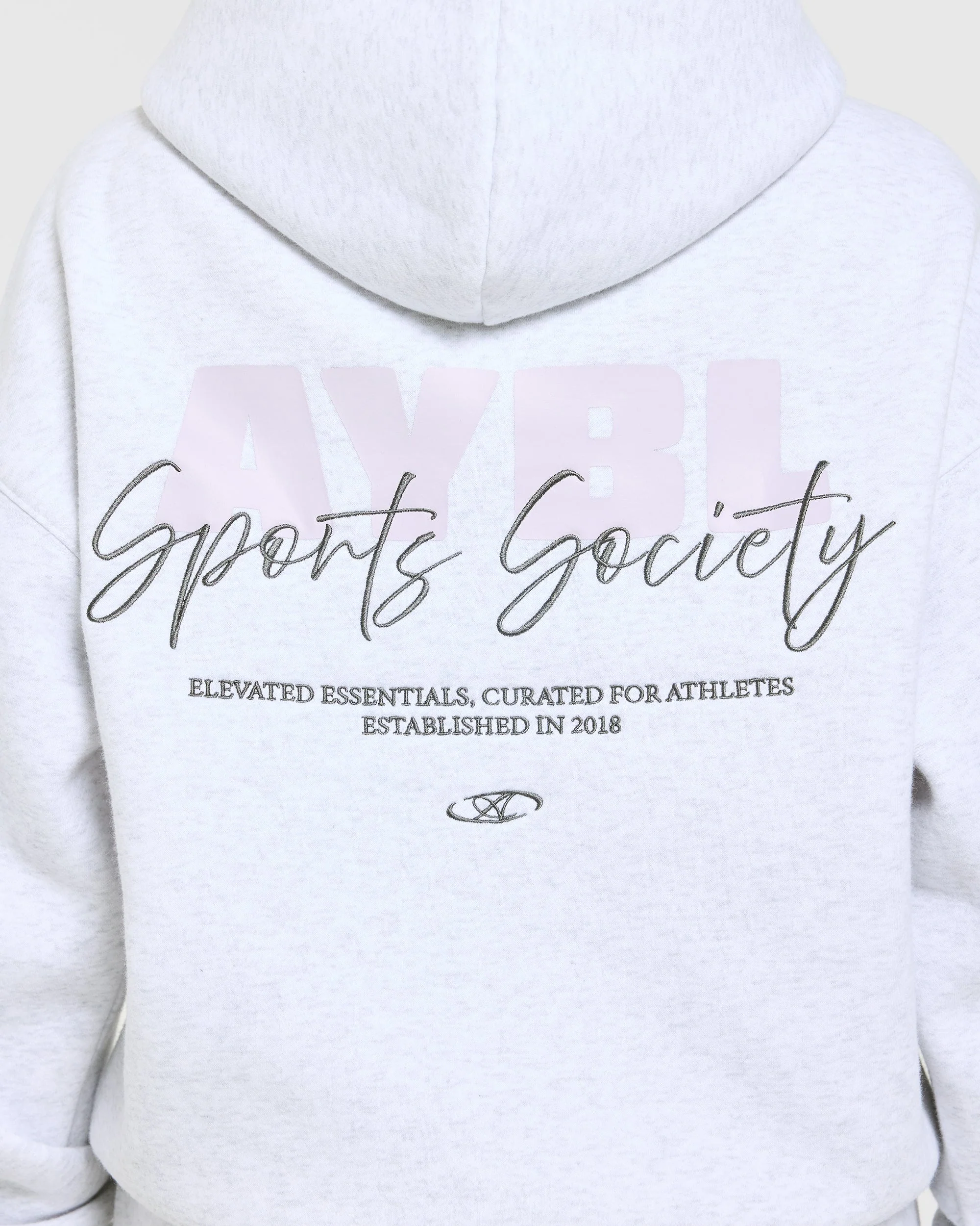 Sports Society Oversized Hoodie - Heather Gris - Image 6