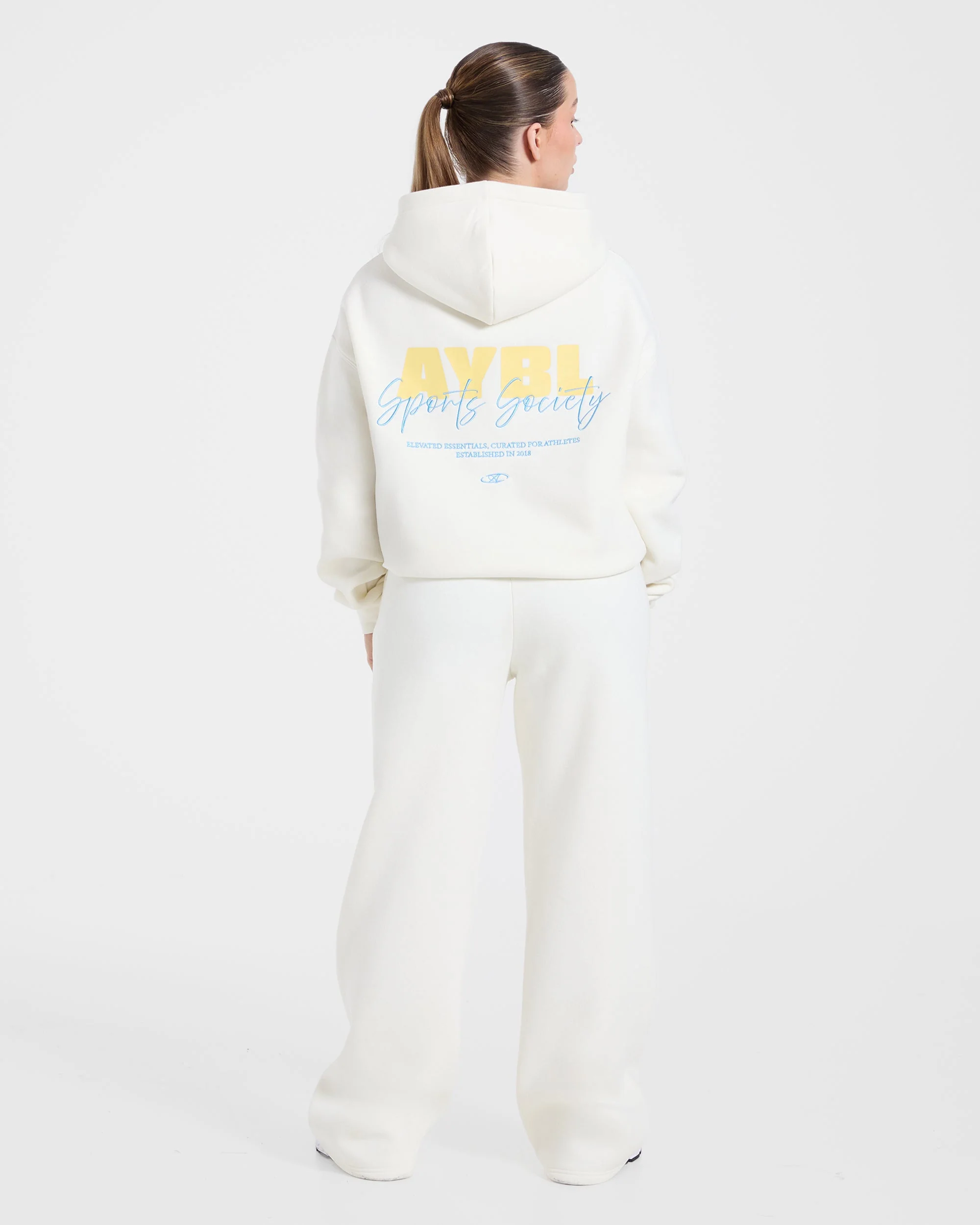 Sports Society Oversized Hoodie - Off Blanc - Image 4