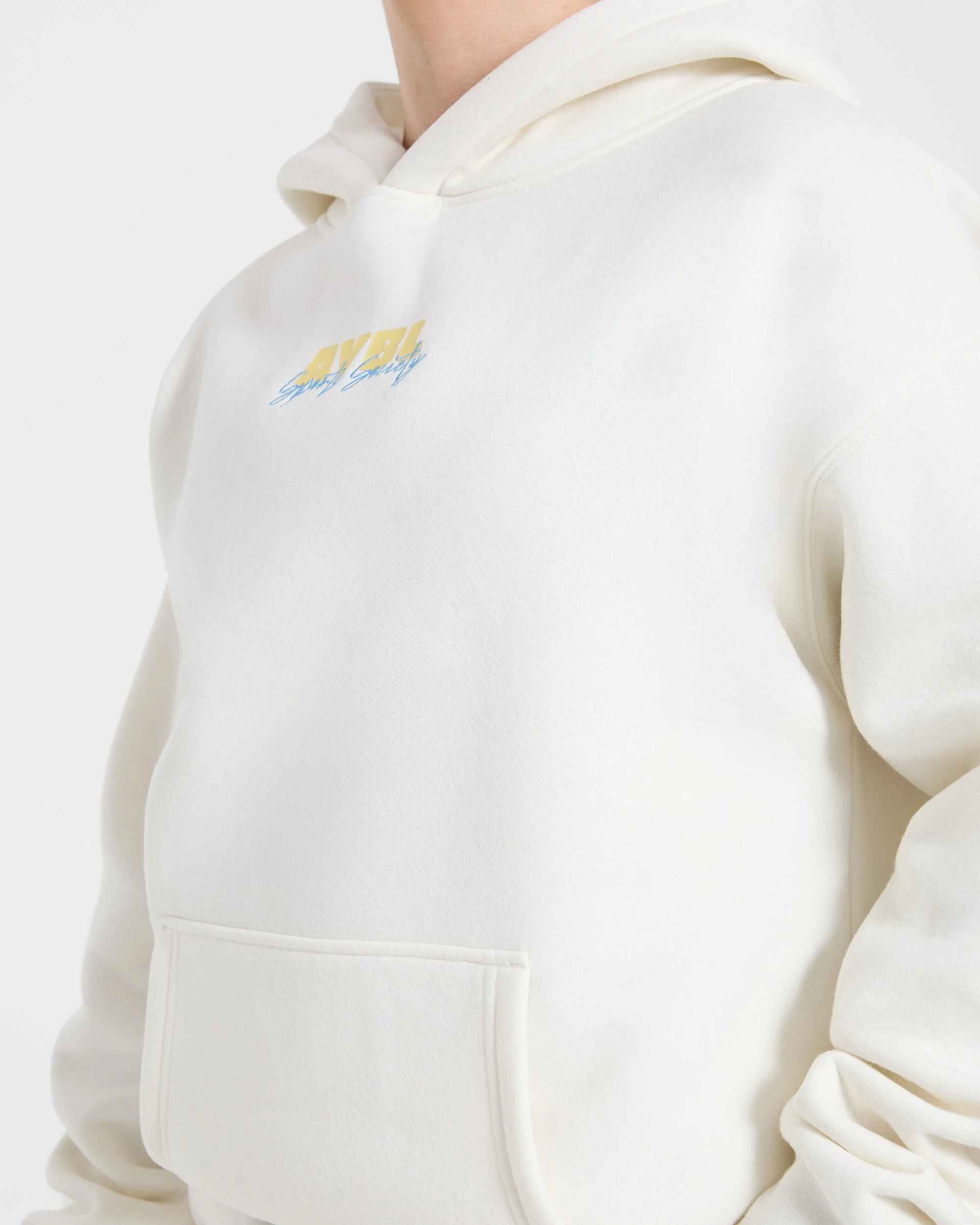 Sports Society Oversized Hoodie - Off Blanc - Image 5