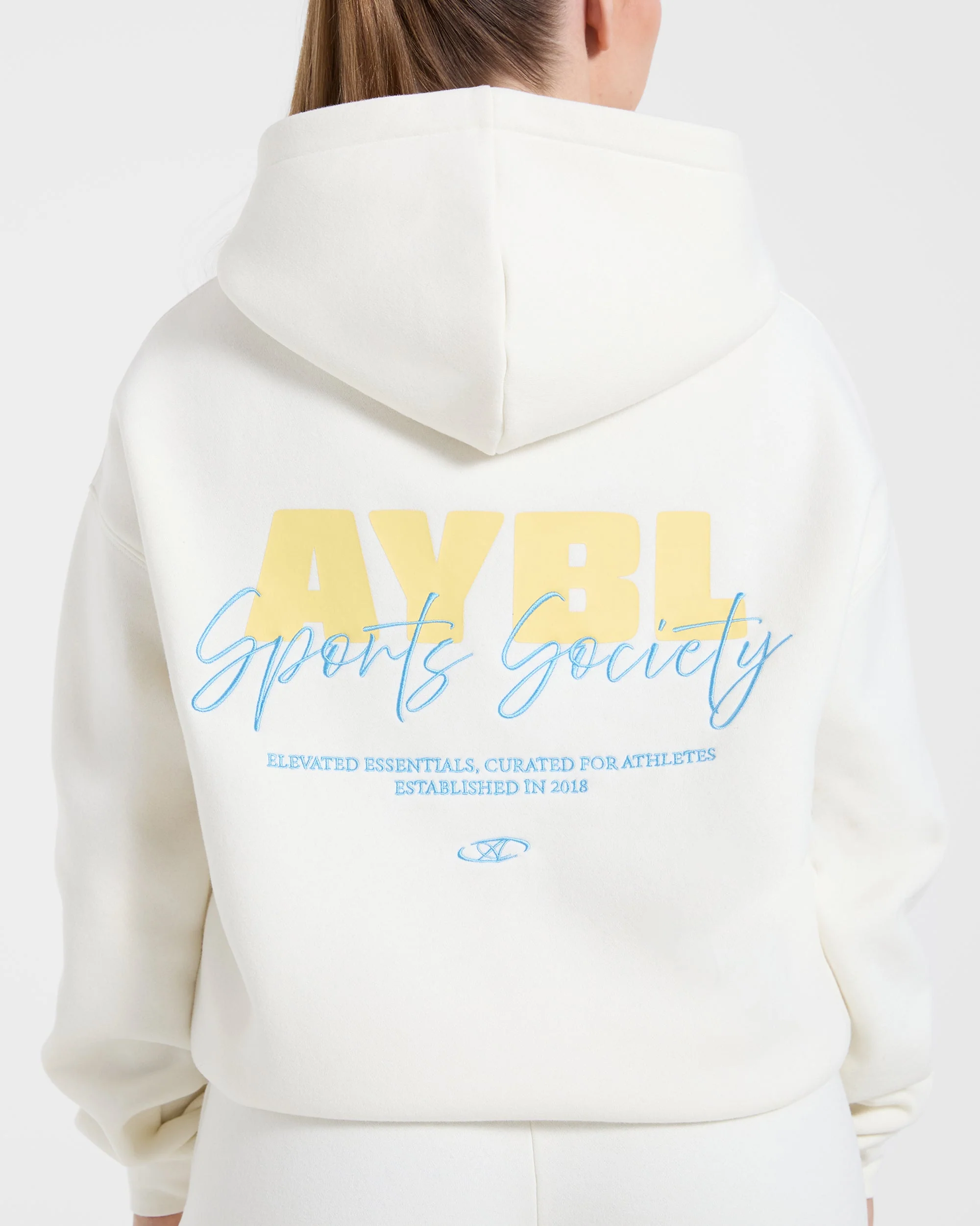 Sports Society Oversized Hoodie - Off Blanc - Image 6