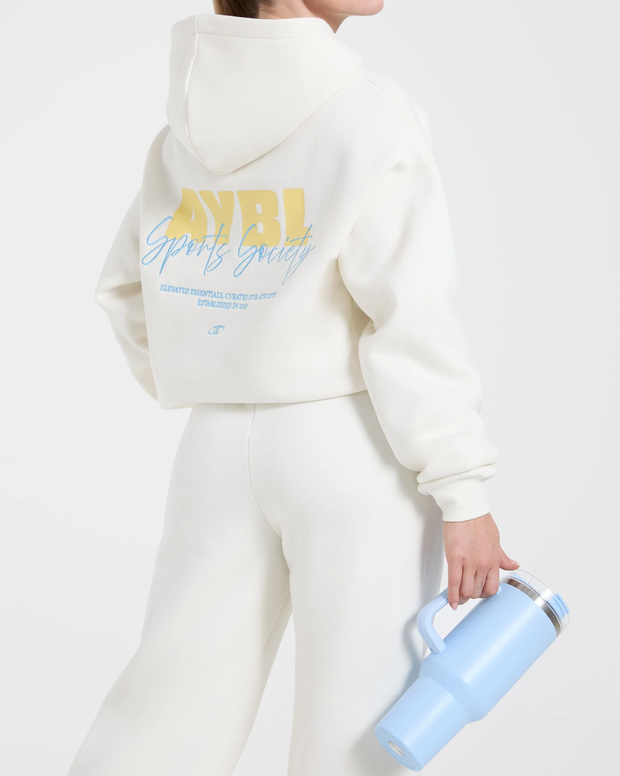 Sports Society Oversized Hoodie - Off Blanc - Image 8