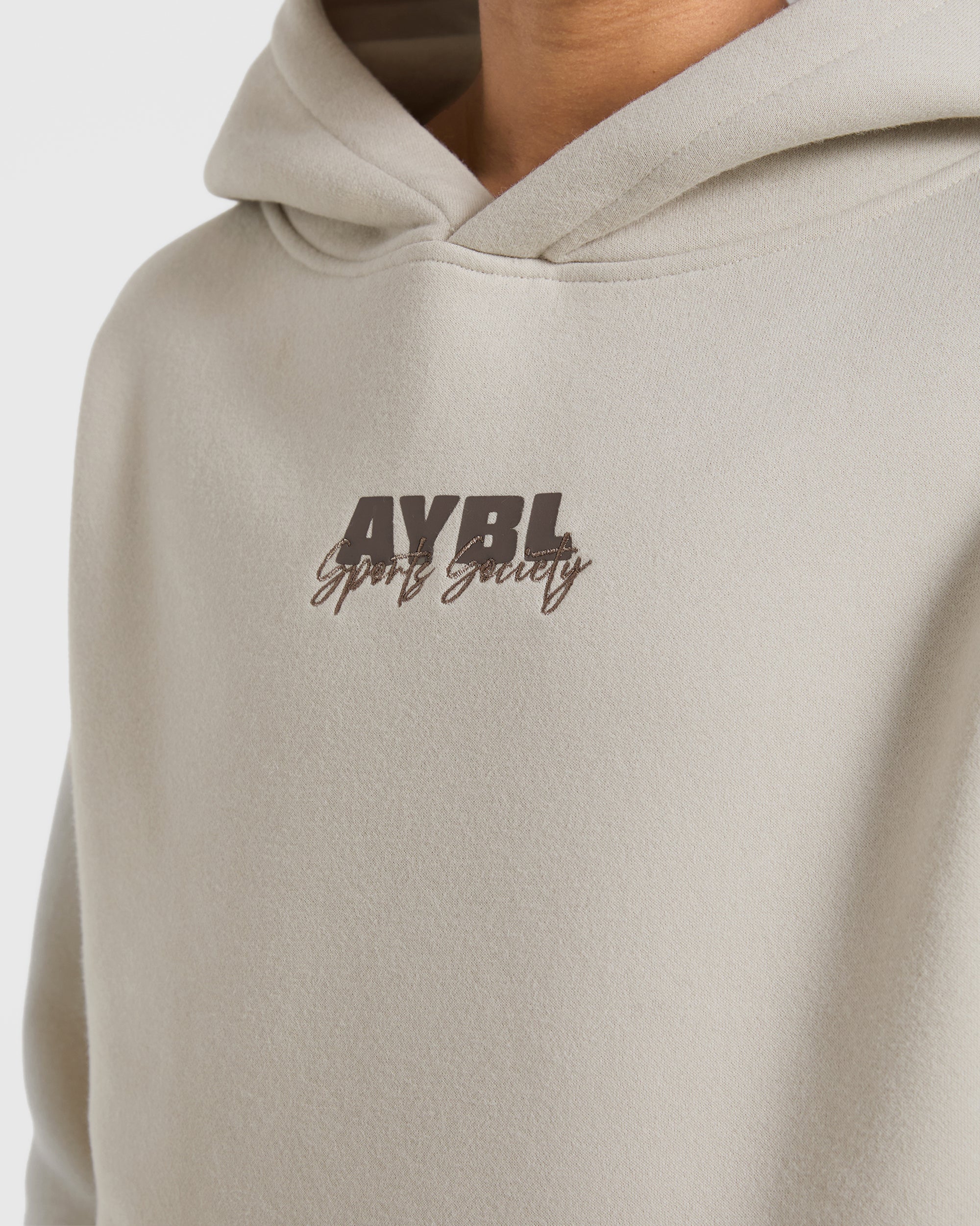 Sports Society Oversized Hoodie - Sand - Image 5