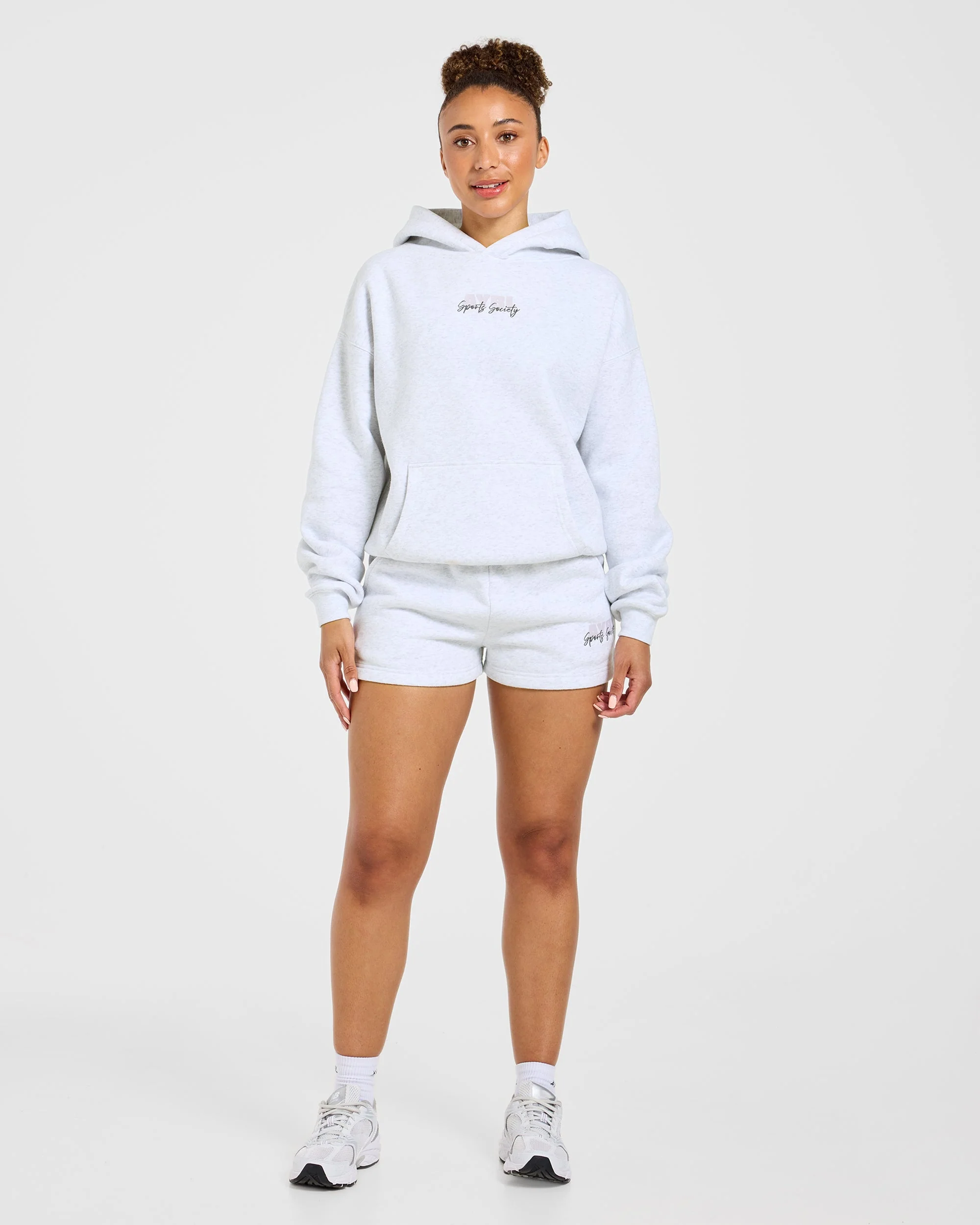 Sports Society Oversized Shorts - Heather Gris - Image 3