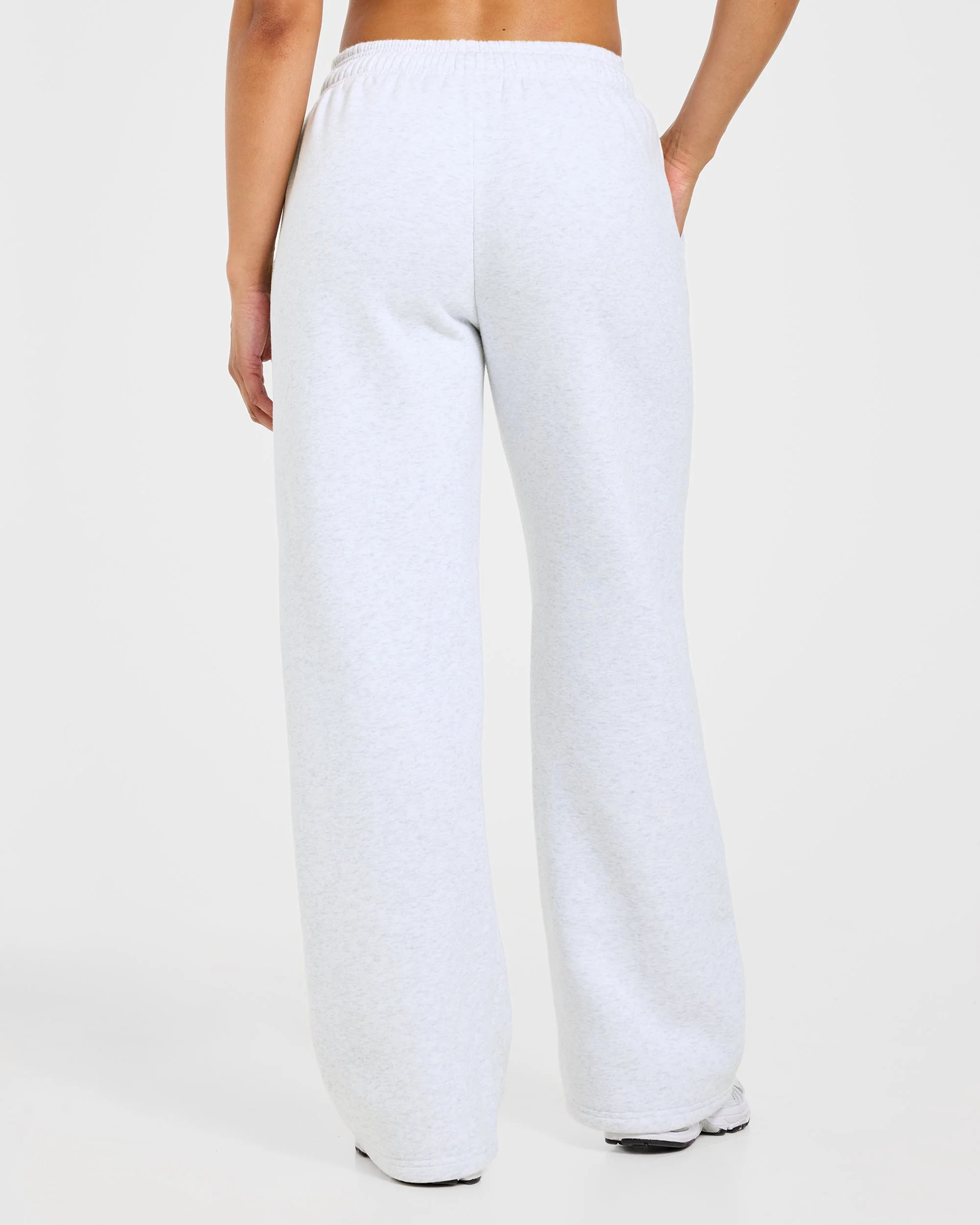 Sports Society Oversized Straight Leg Joggers - Heather Gris - Image 2