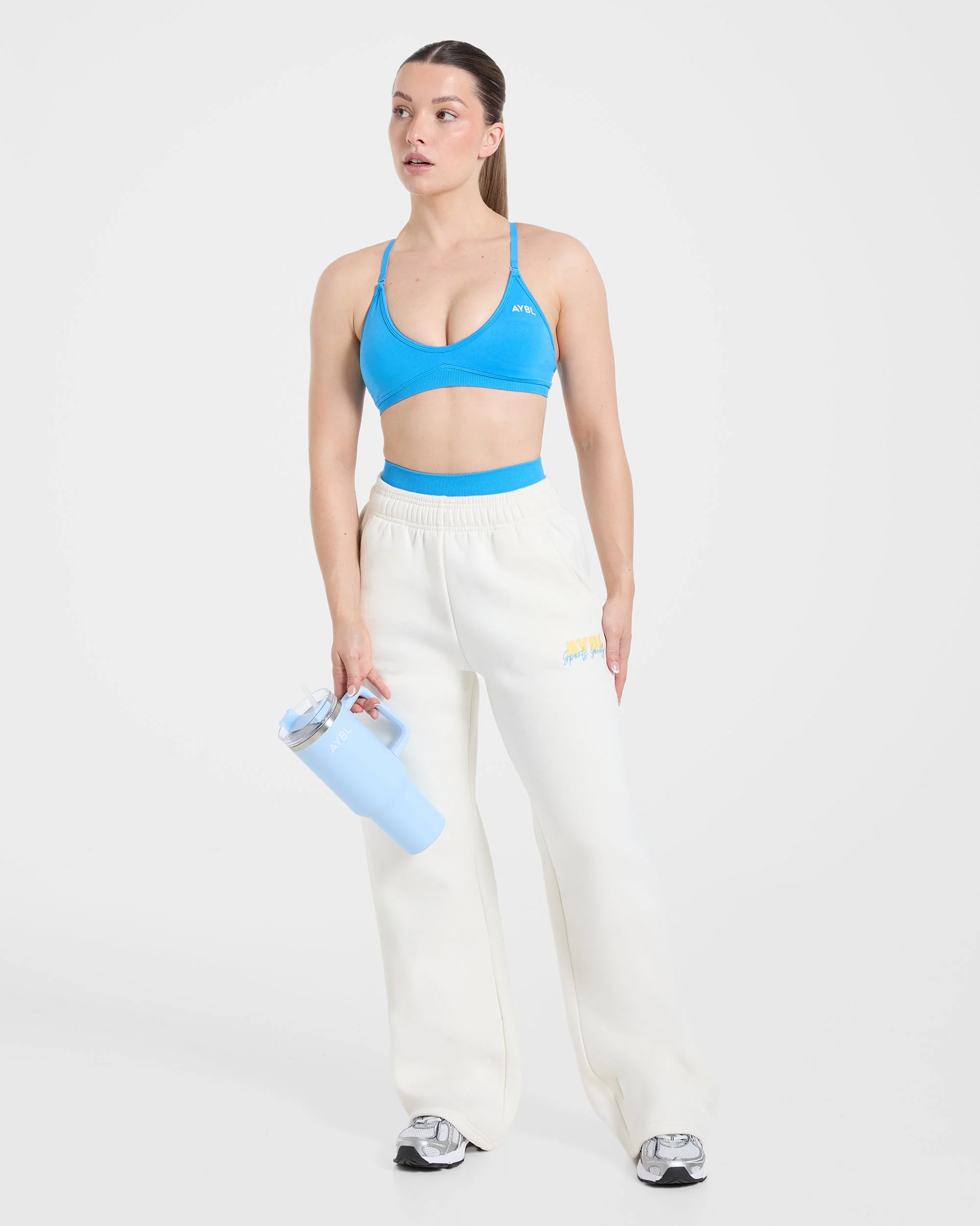 Sports Society Oversized Straight Leg Joggers - Off Blanc - Image 8