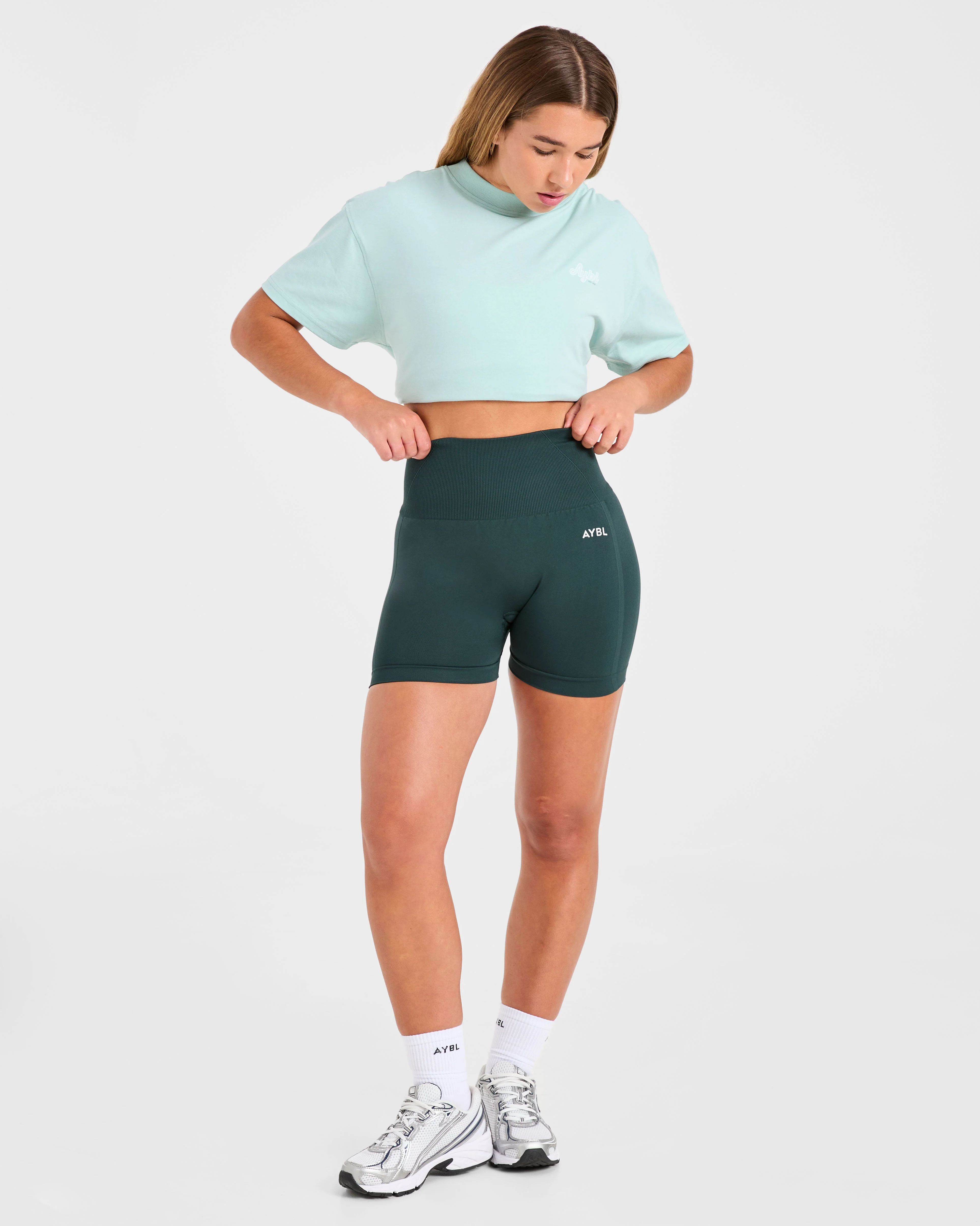Sports Wellness Oversized T Shirt - Aqua Vert - Image 7