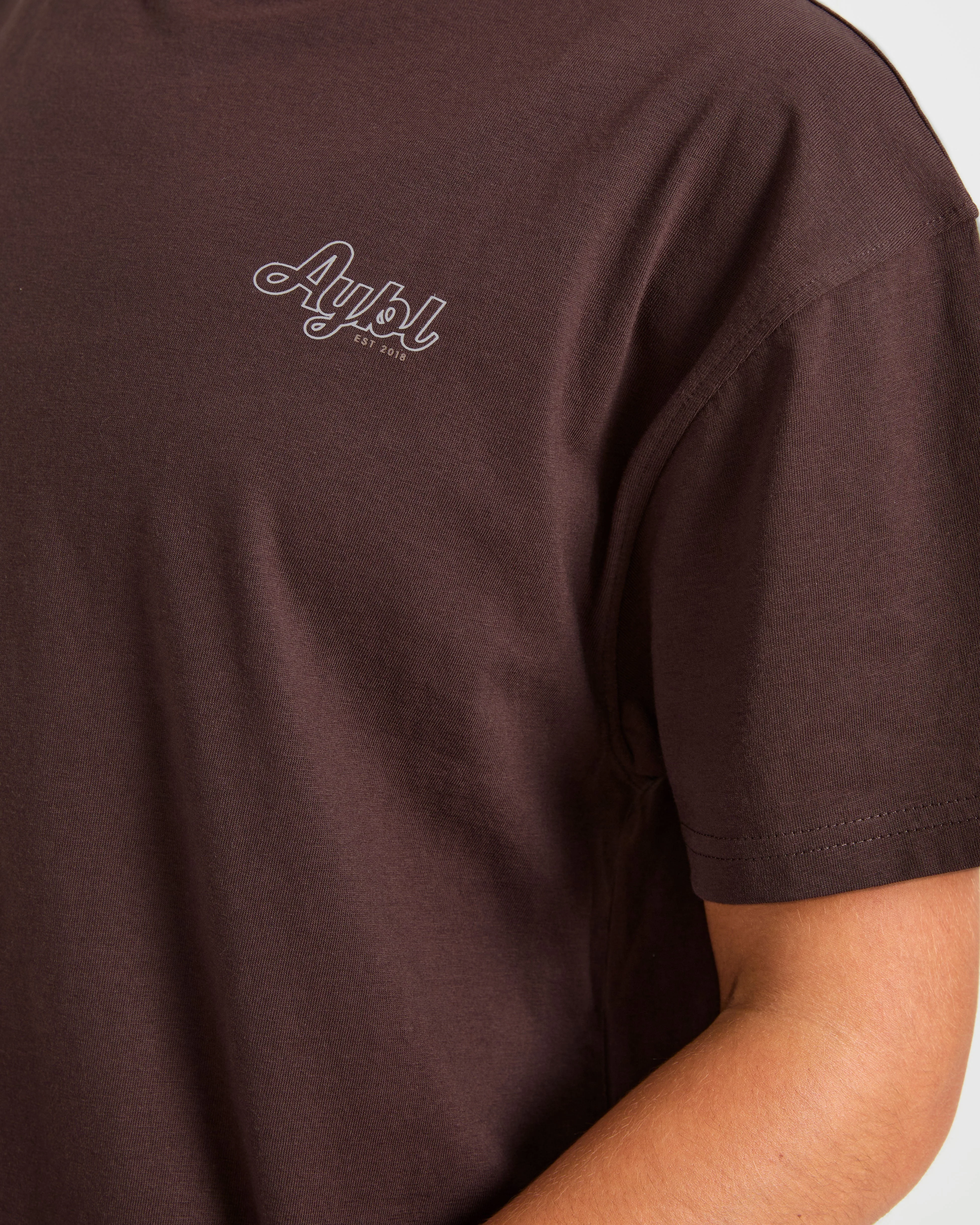 Sports Wellness Oversized T Shirt - Marron - Image 6