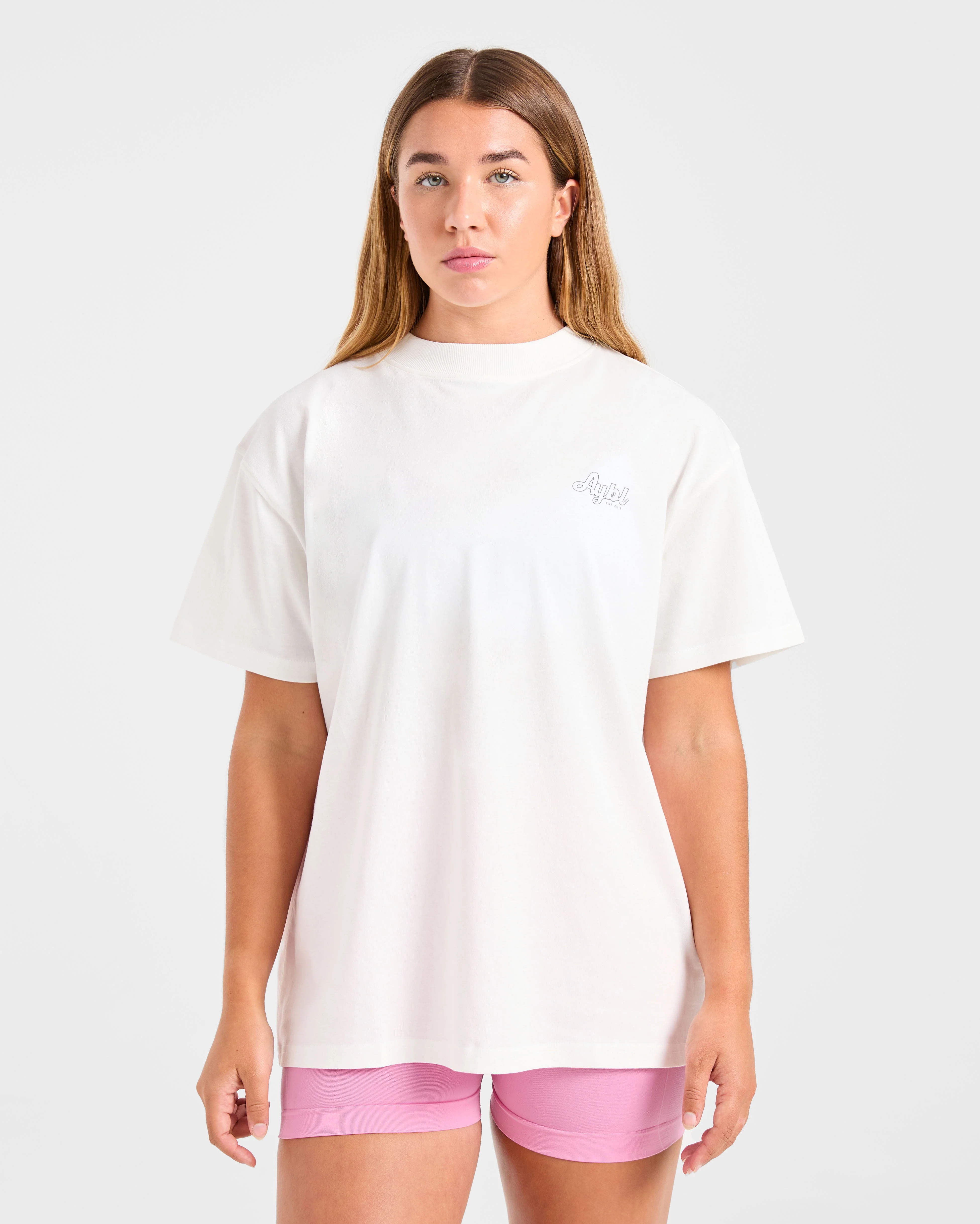 Sports Wellness Oversized T Shirt - Off Blanc - Image 2