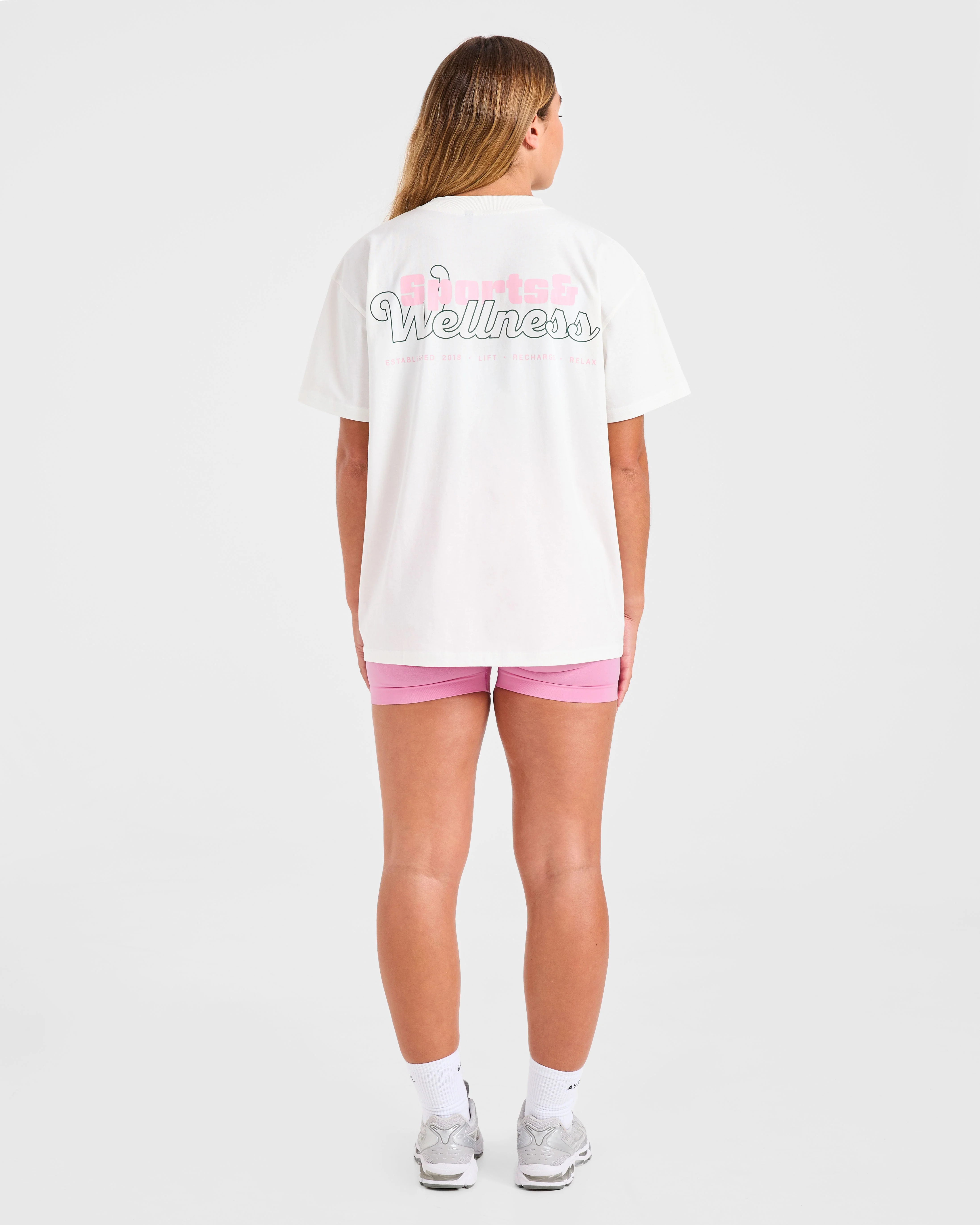 Sports Wellness Oversized T Shirt - Off Blanc - Image 4
