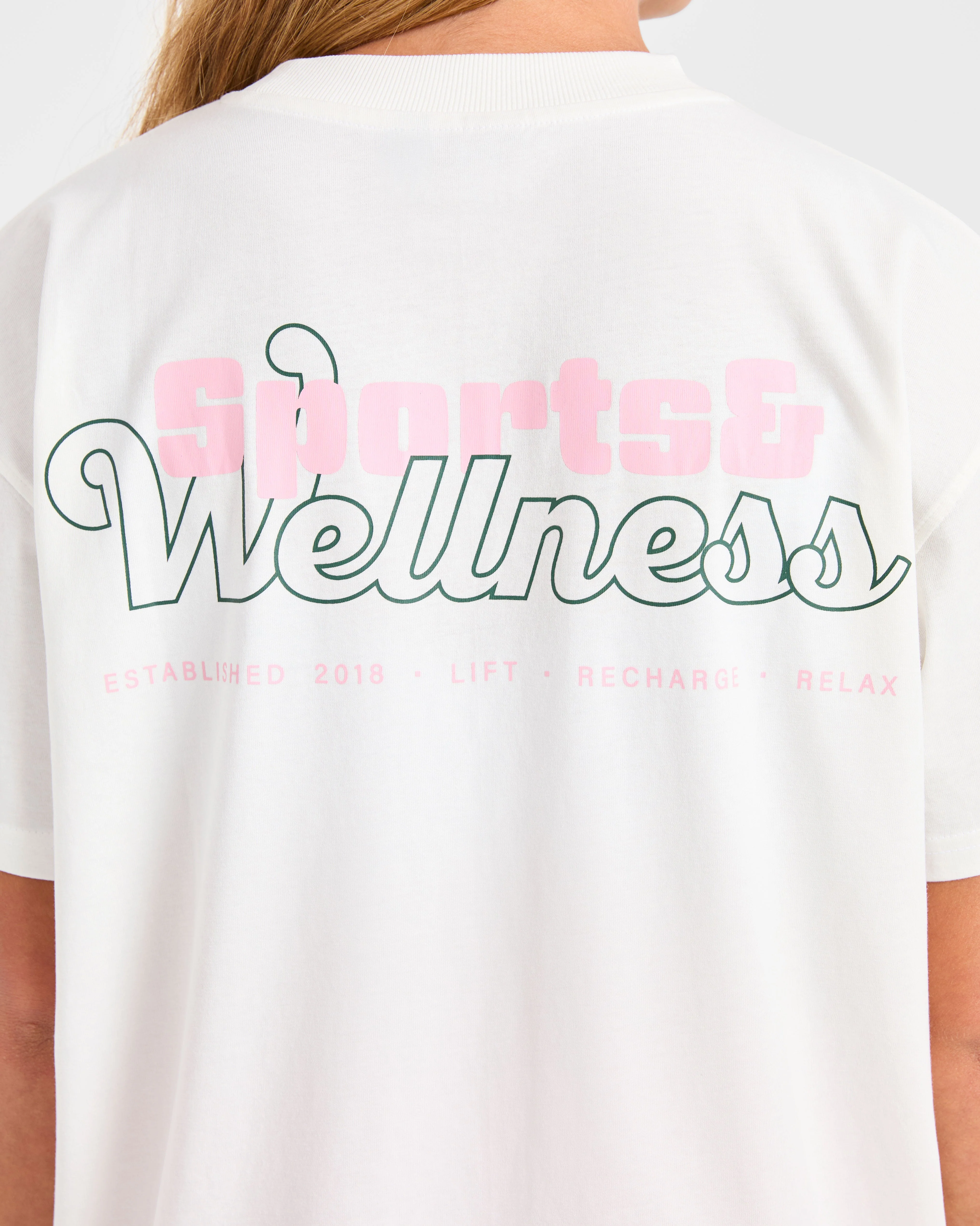 Sports Wellness Oversized T Shirt - Off Blanc - Image 5