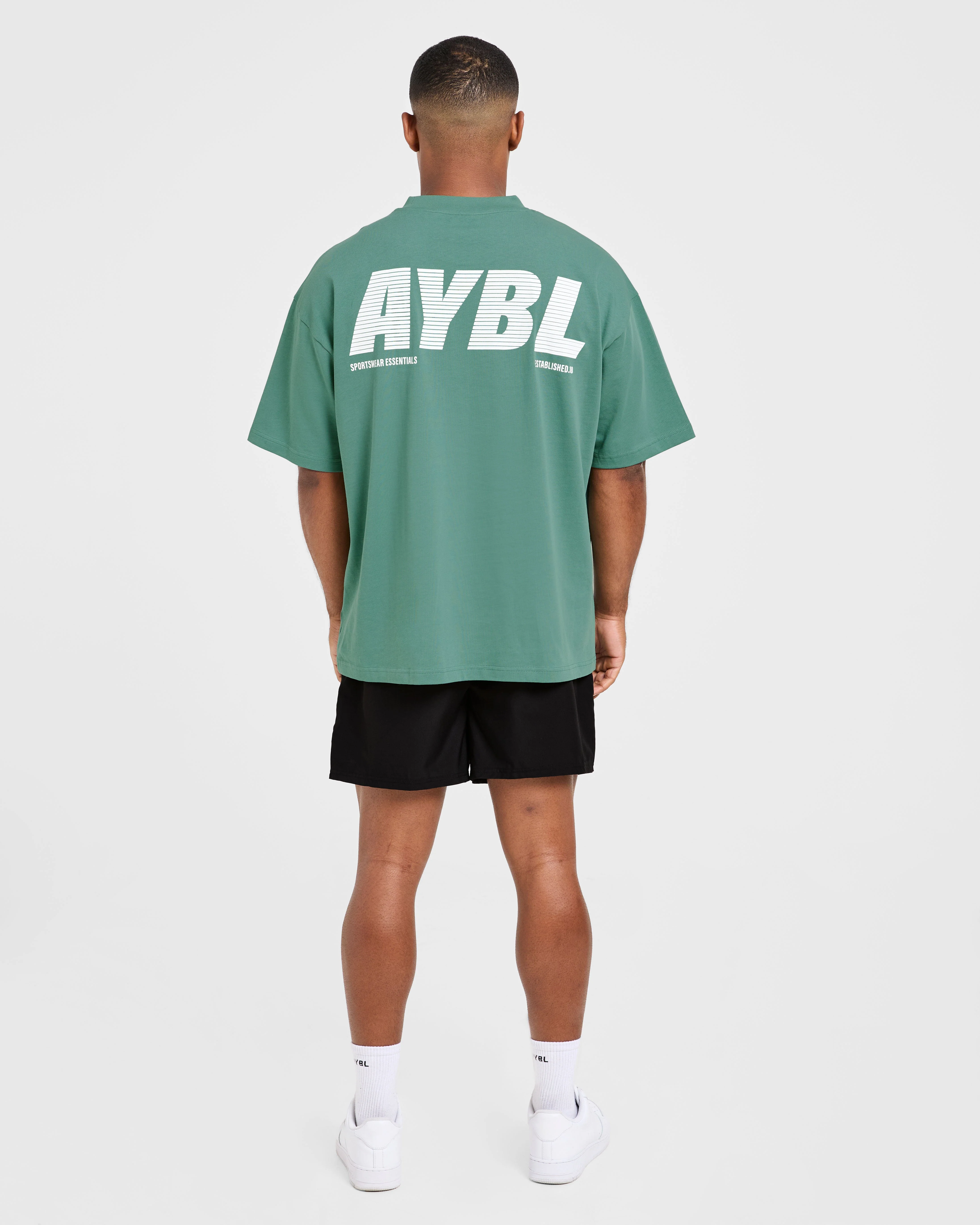 Sportswear Essentials Oversized T Shirt - Ocean Vert - Image 4