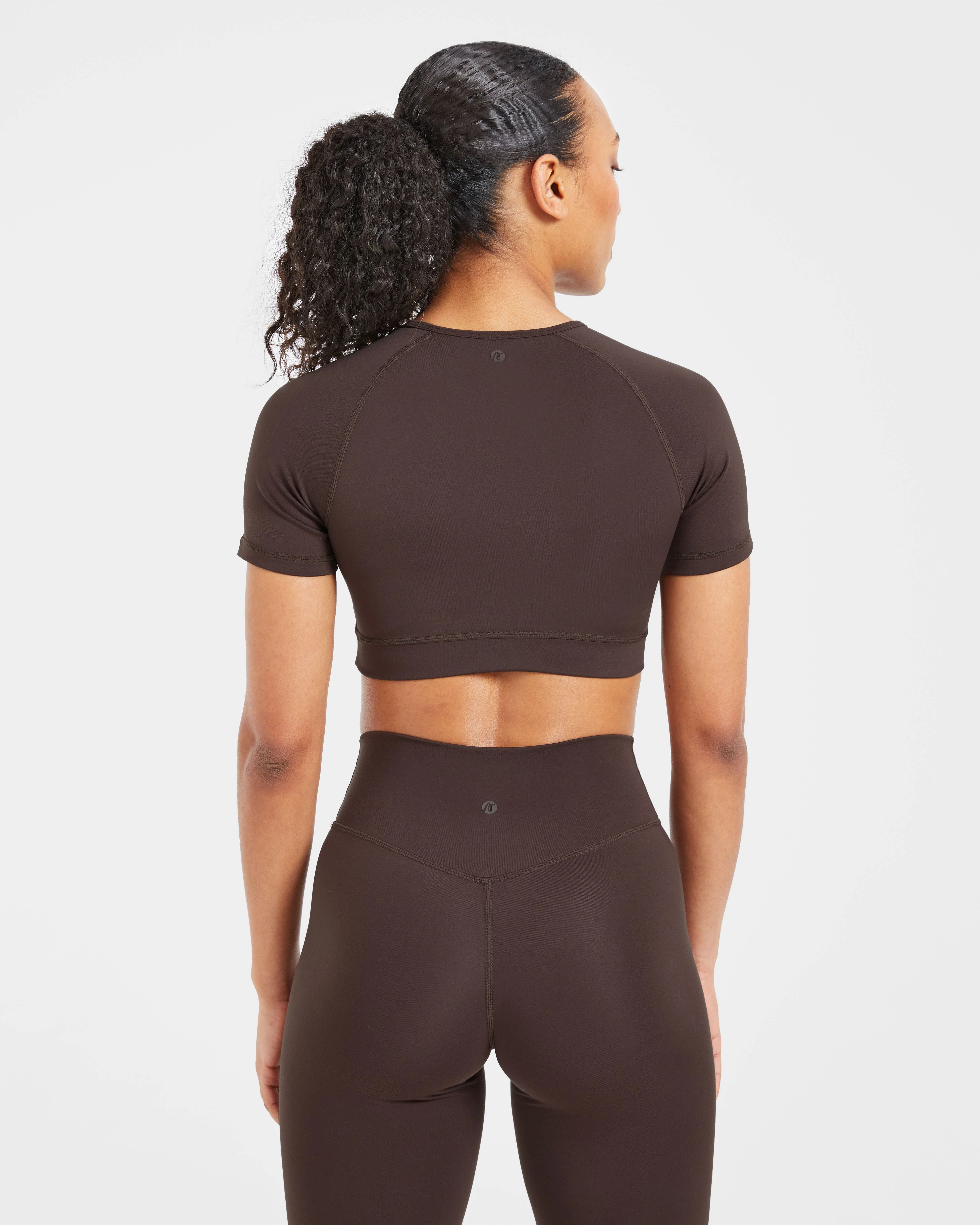 Staple Crop Top - Coffee Brun - Image 2