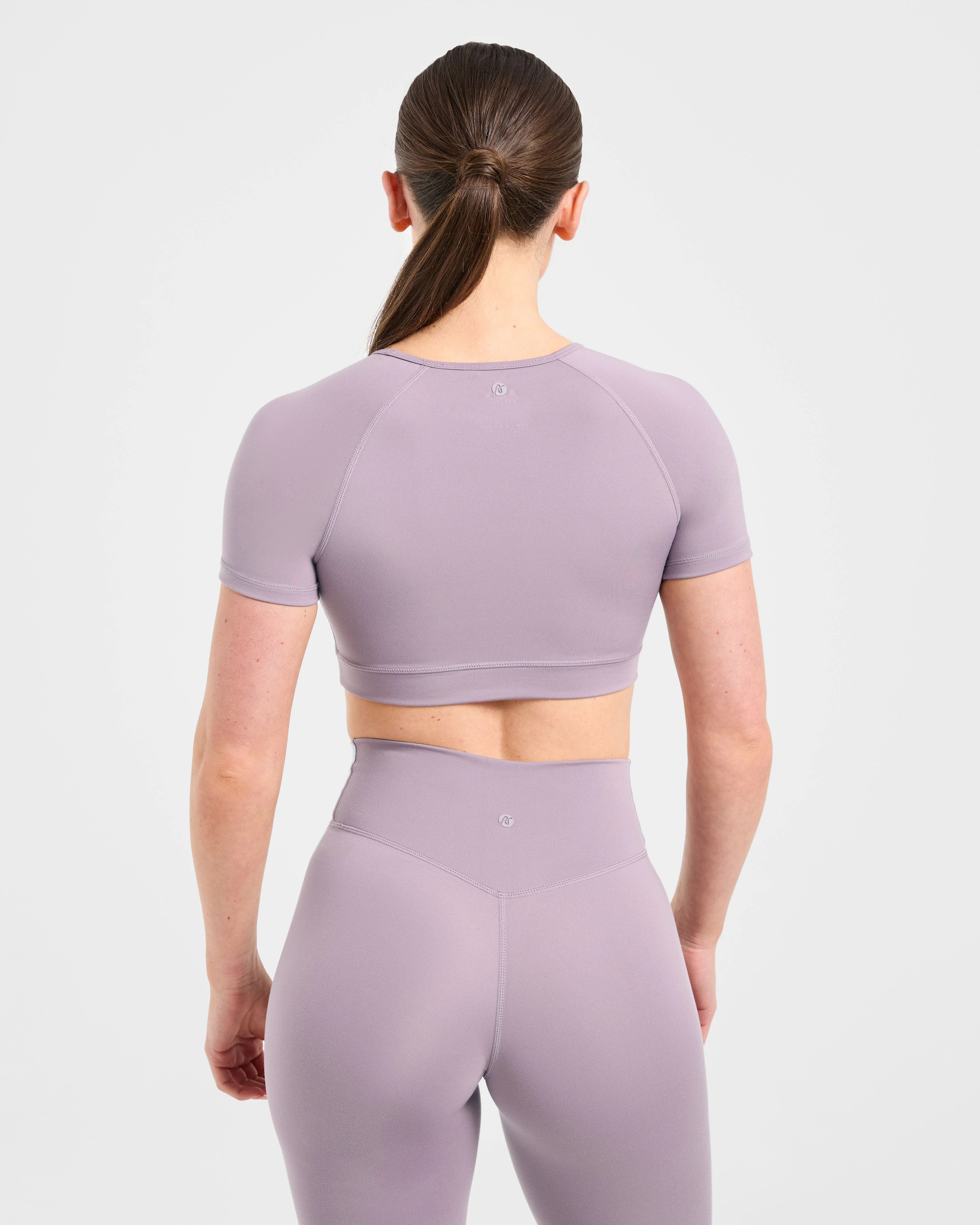 Staple Crop Top - Mauve Violet - Image 2