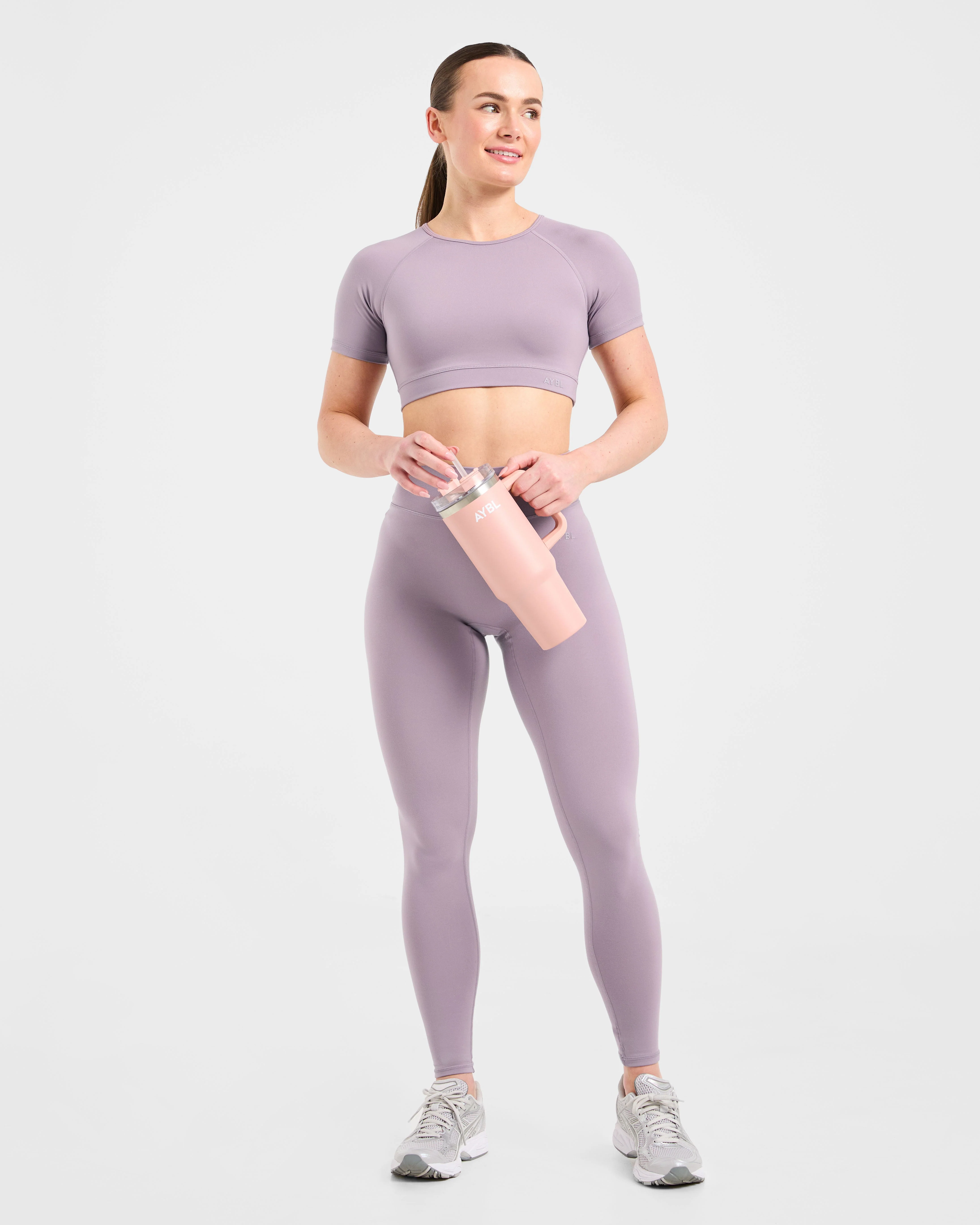 Staple Crop Top - Mauve Violet - Image 7