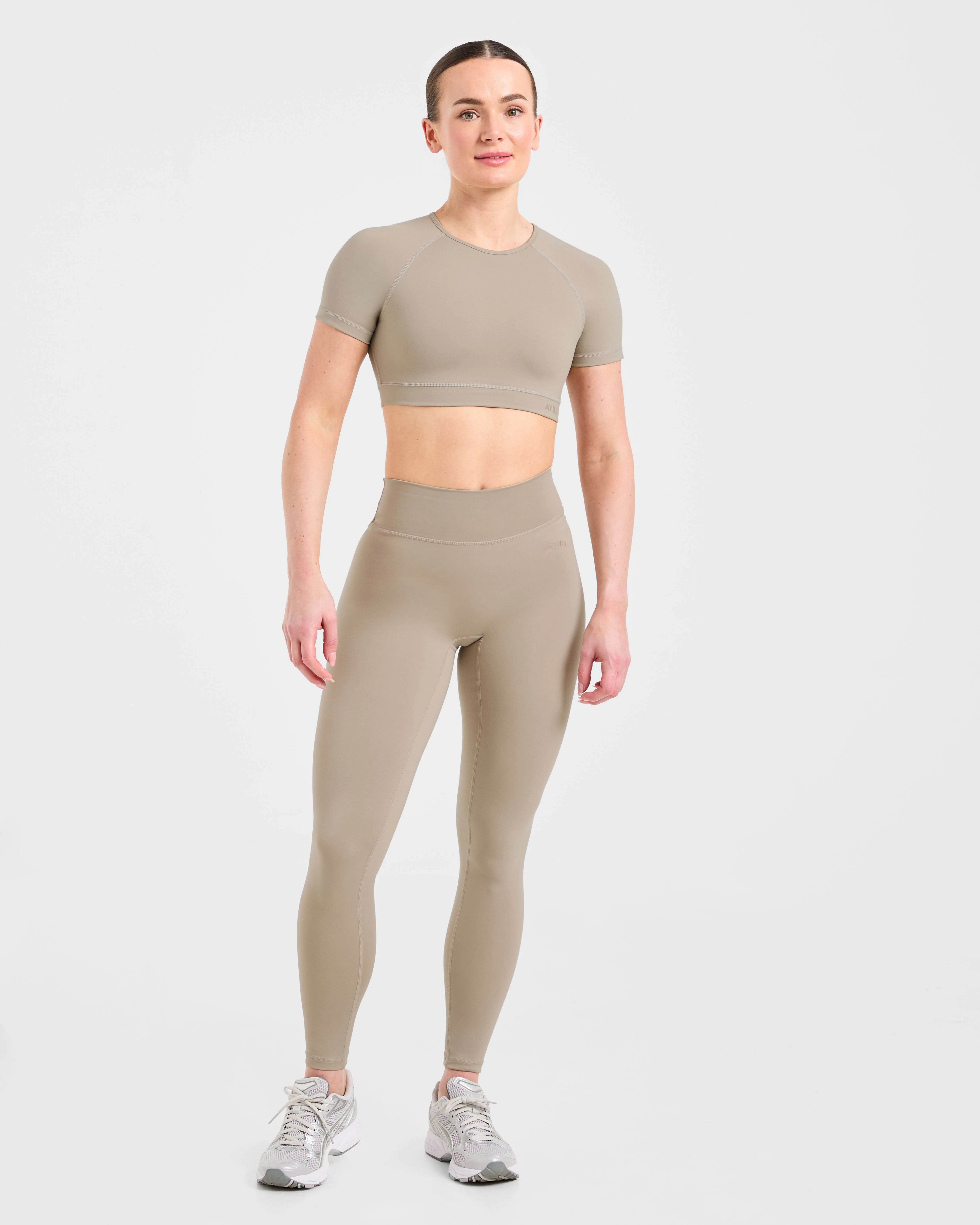 Staple Crop Top - Muted Taupe - Image 3