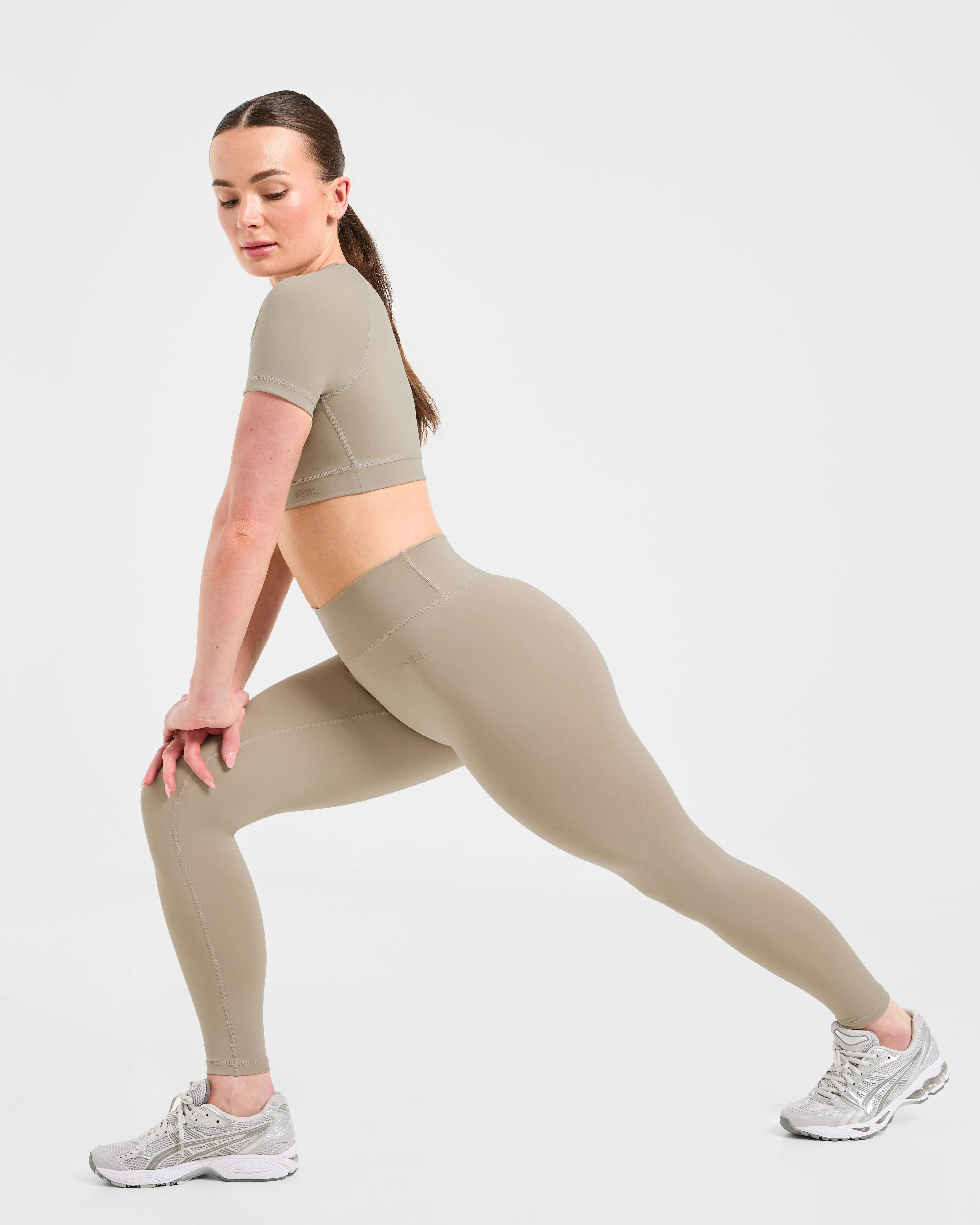 Staple Crop Top - Muted Taupe - Image 8