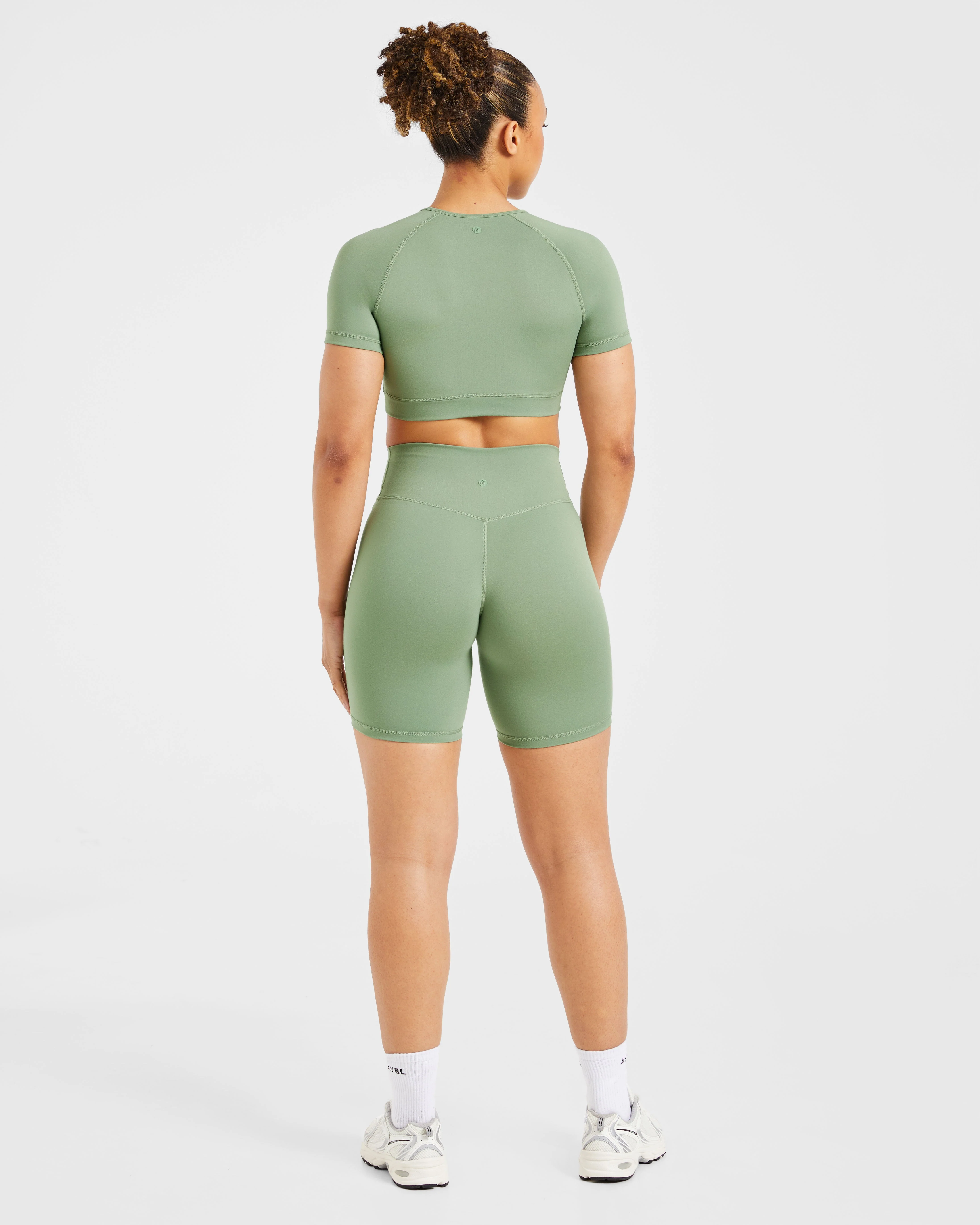 Staple Crop Top - Olive Vert - Image 4