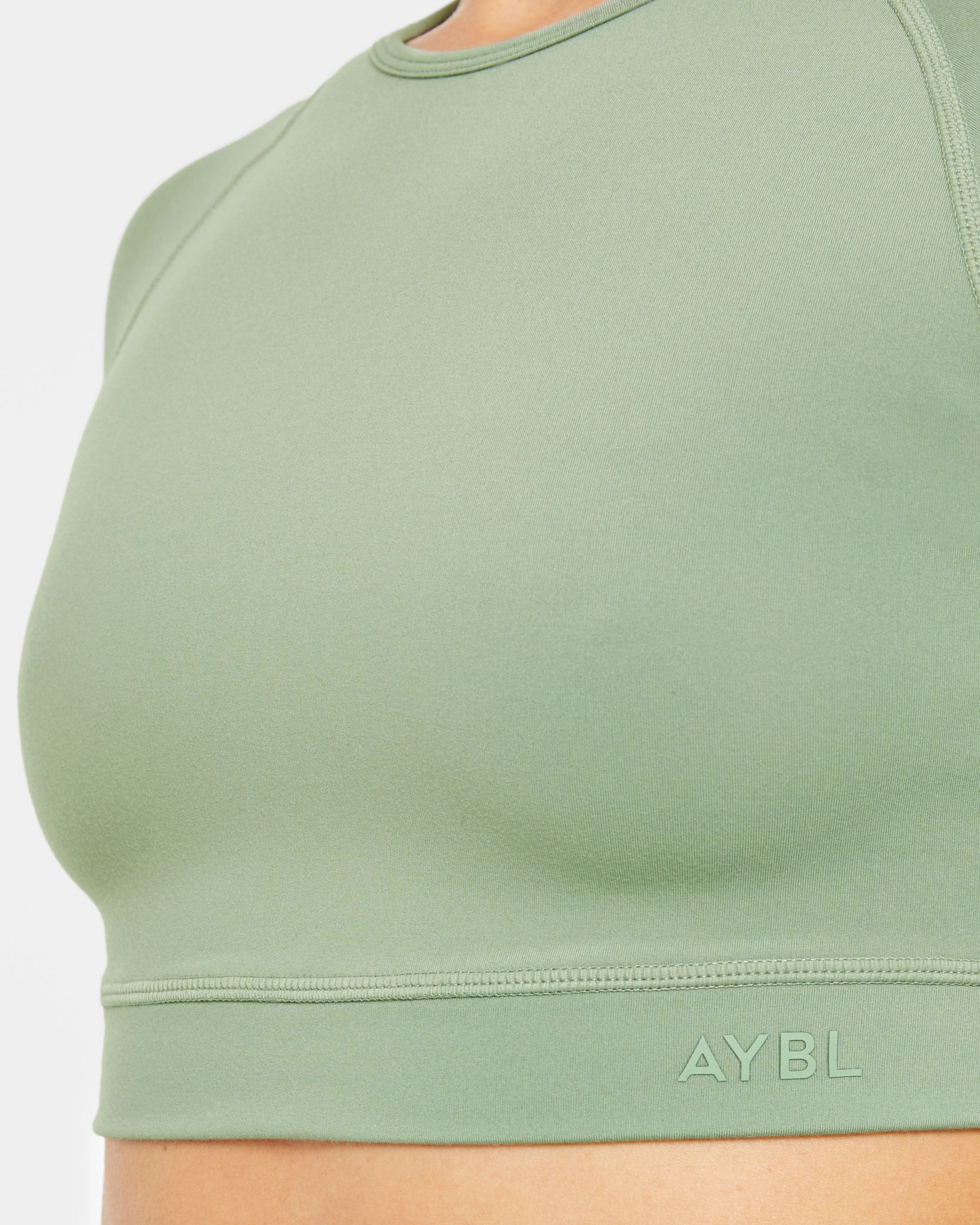 Staple Crop Top - Olive Vert - Image 5